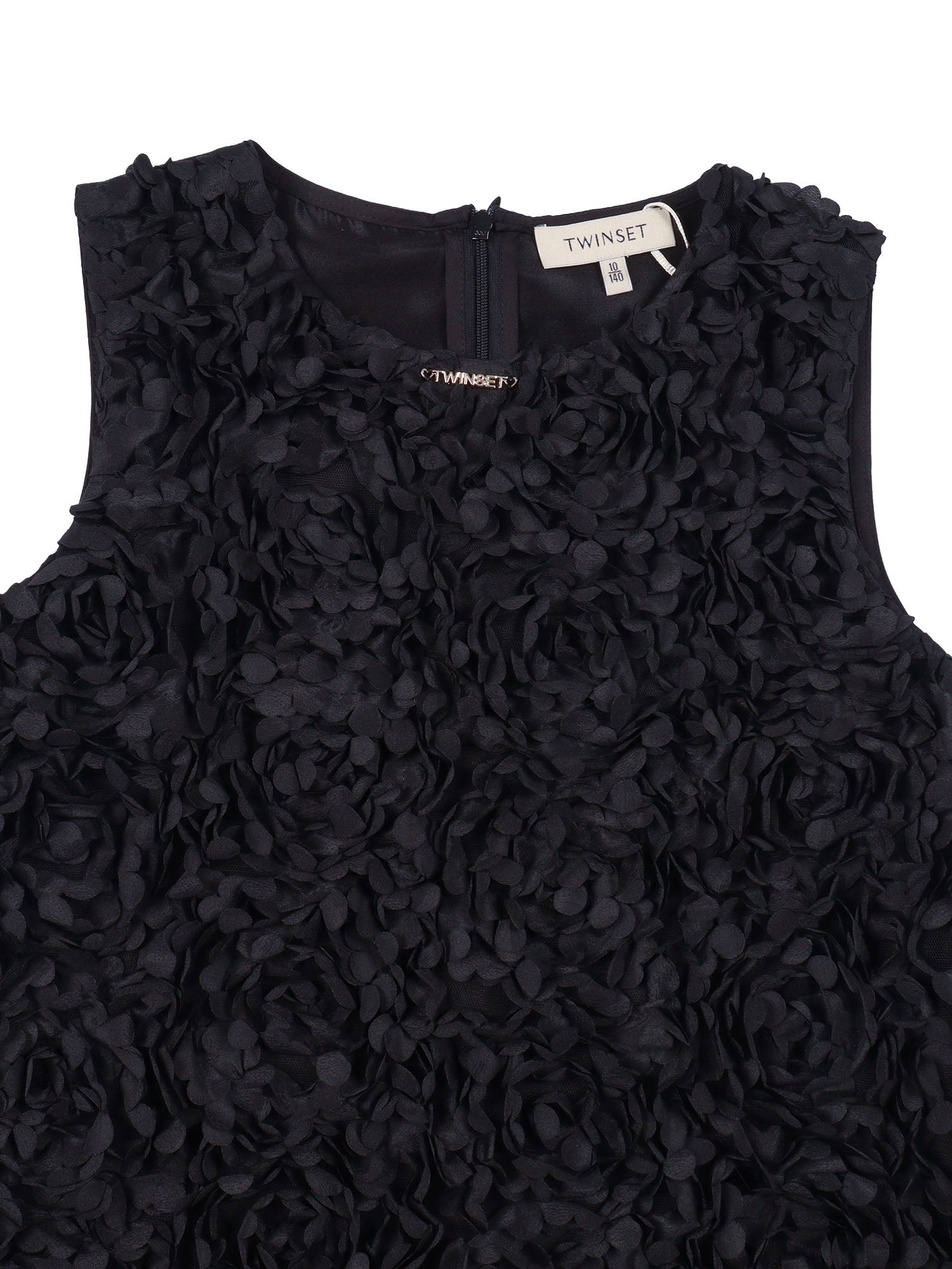 DRESS Black Polyester Lining Cotton