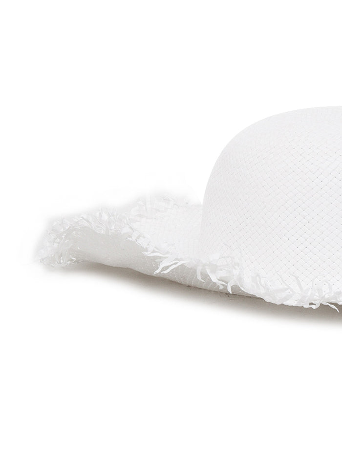 Cloche Hat White Paper