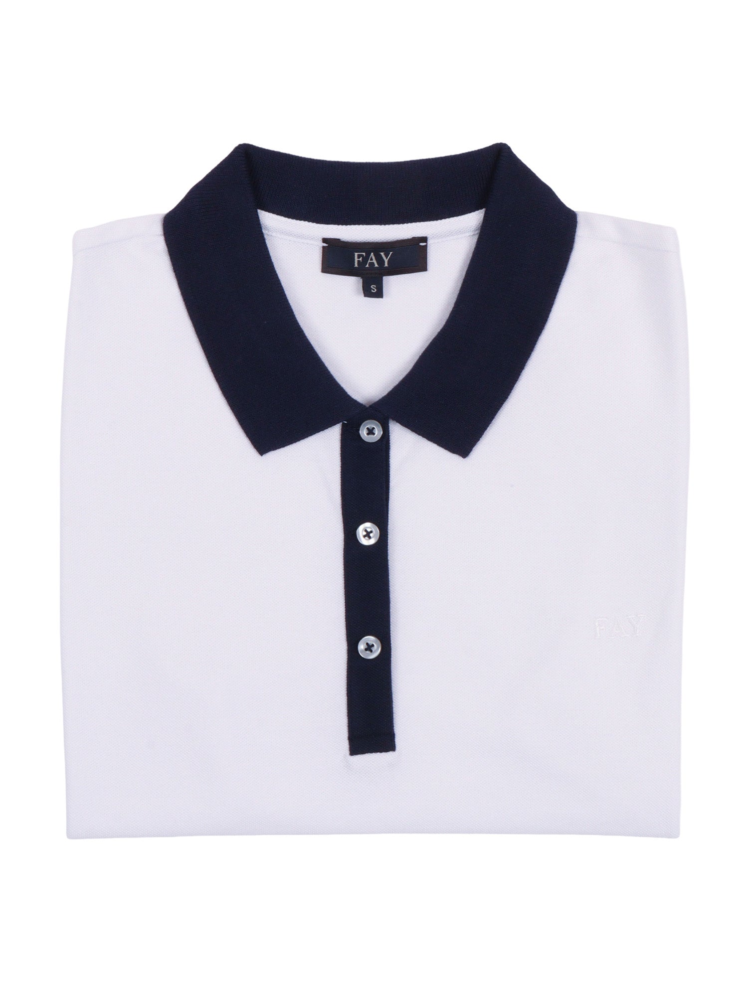 POLO White Cotton Elastane Shirt