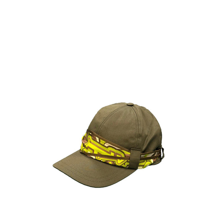 Herno Baseball Cap Green Cotton