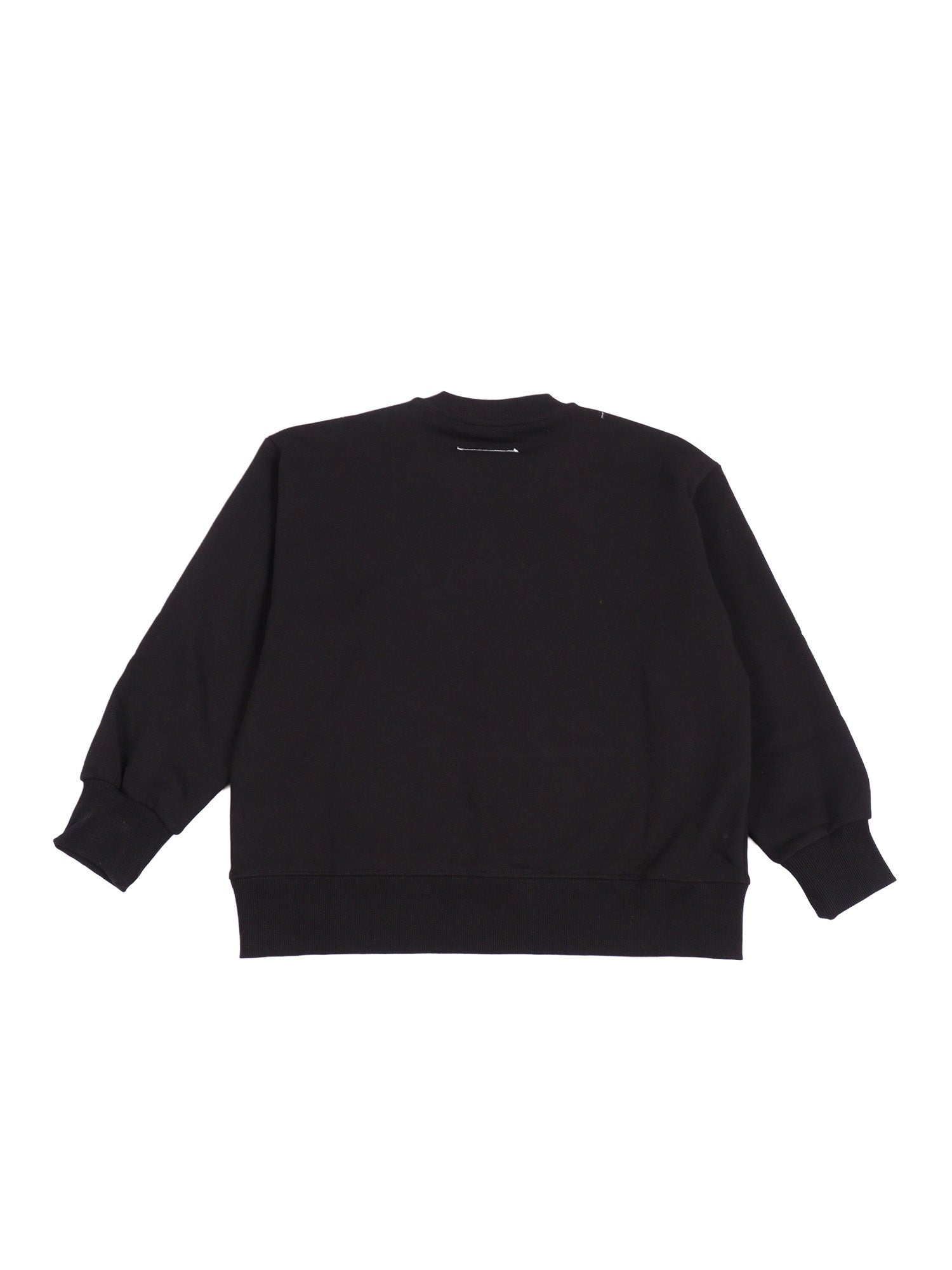 Sweaters Black Cotton Rib Elastane Crewneck