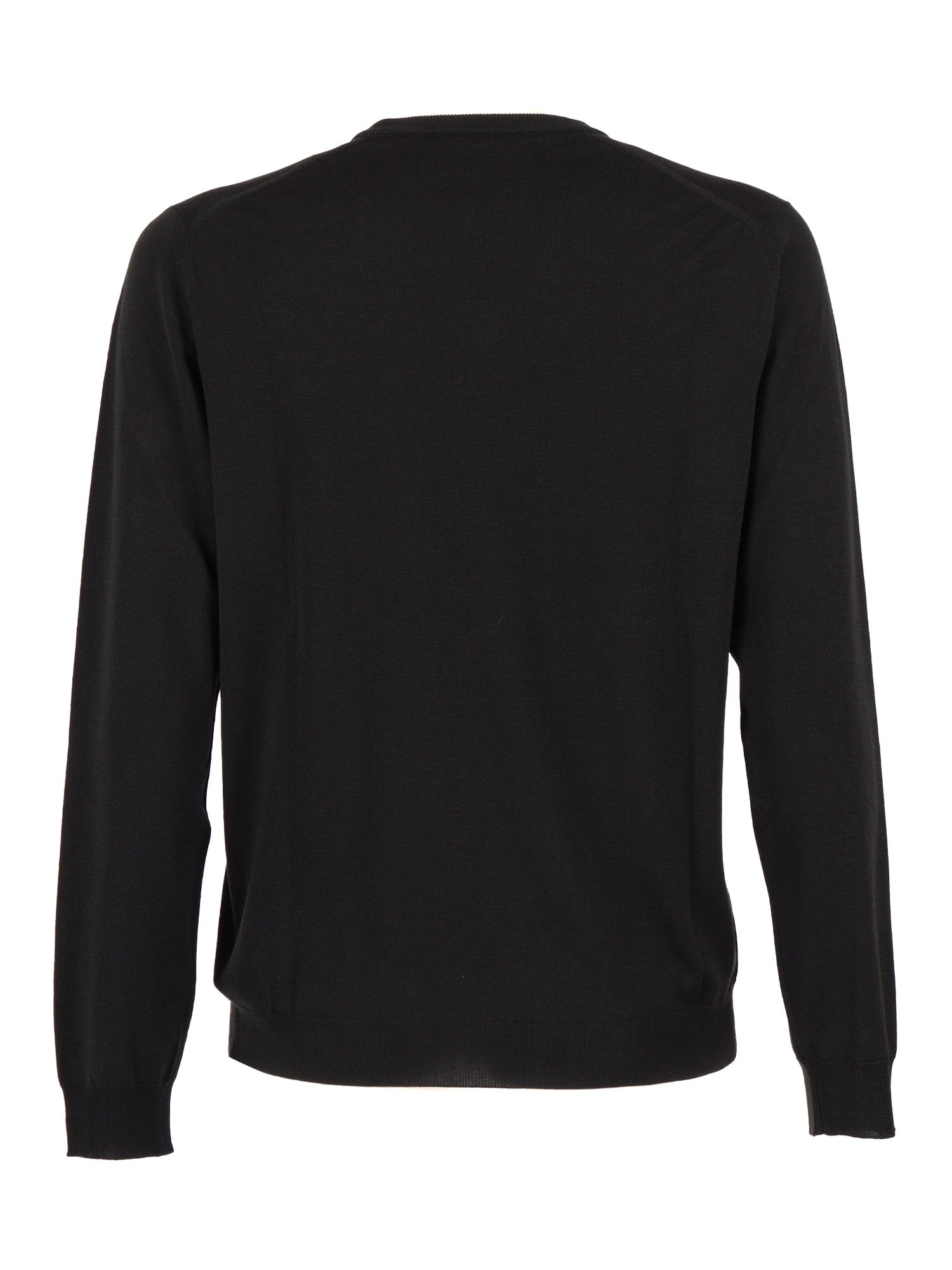 V Neck Sweater Green Virgin Wool Polyamide