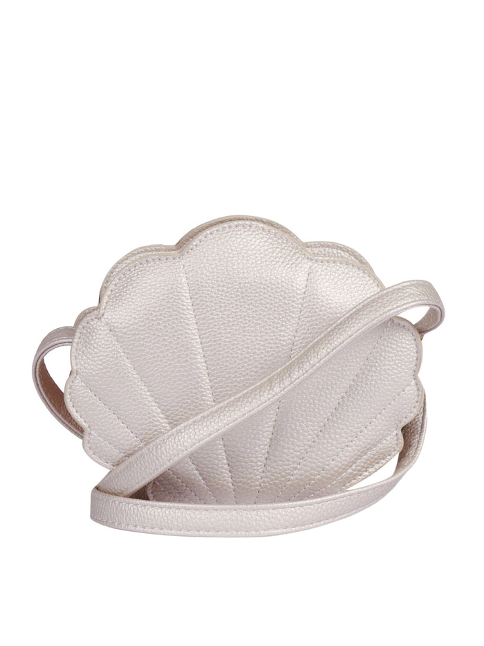 Seashell Bag Handbag White Polyurethane