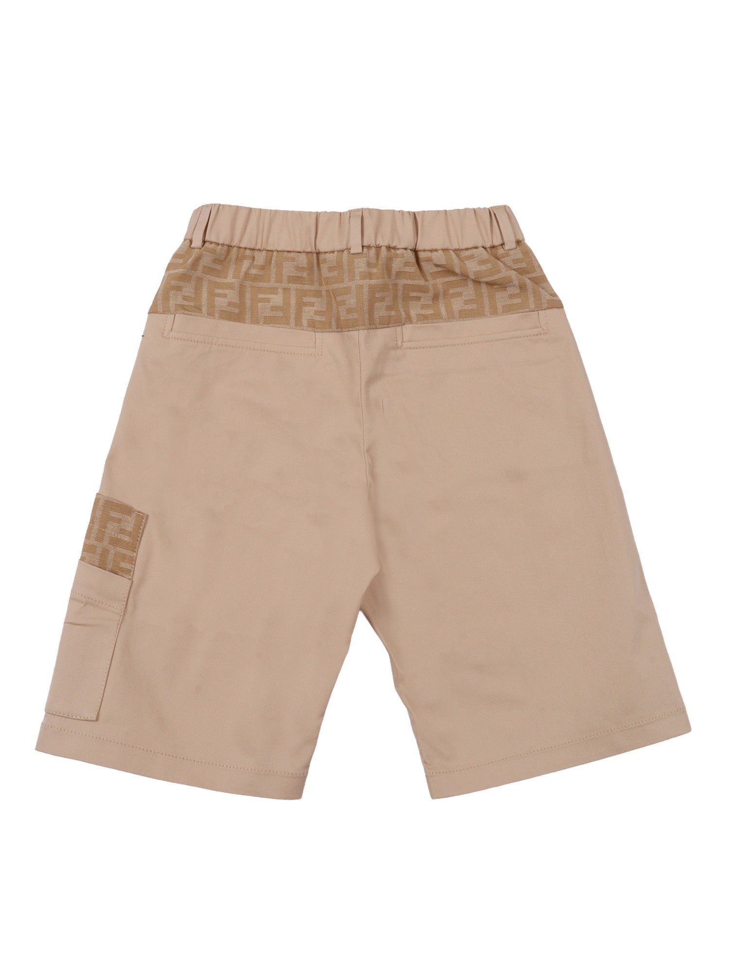 EAVY GABARDINE SHORTS Beige Bermuda