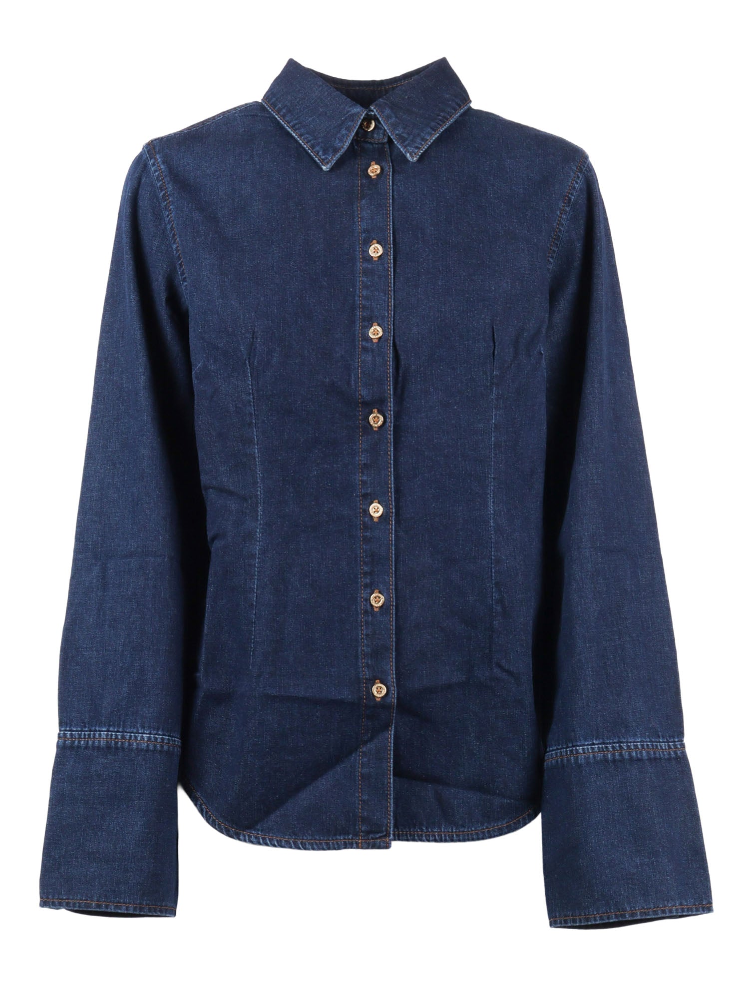 SHAPED SHIRT Indigo Soul Blue Cotton