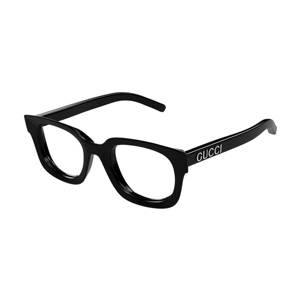 Gucci Eyeglasses Square Full Rim, Black Frame And Clear Demo Lenses Lens Gg1721o001 Sunglasses
