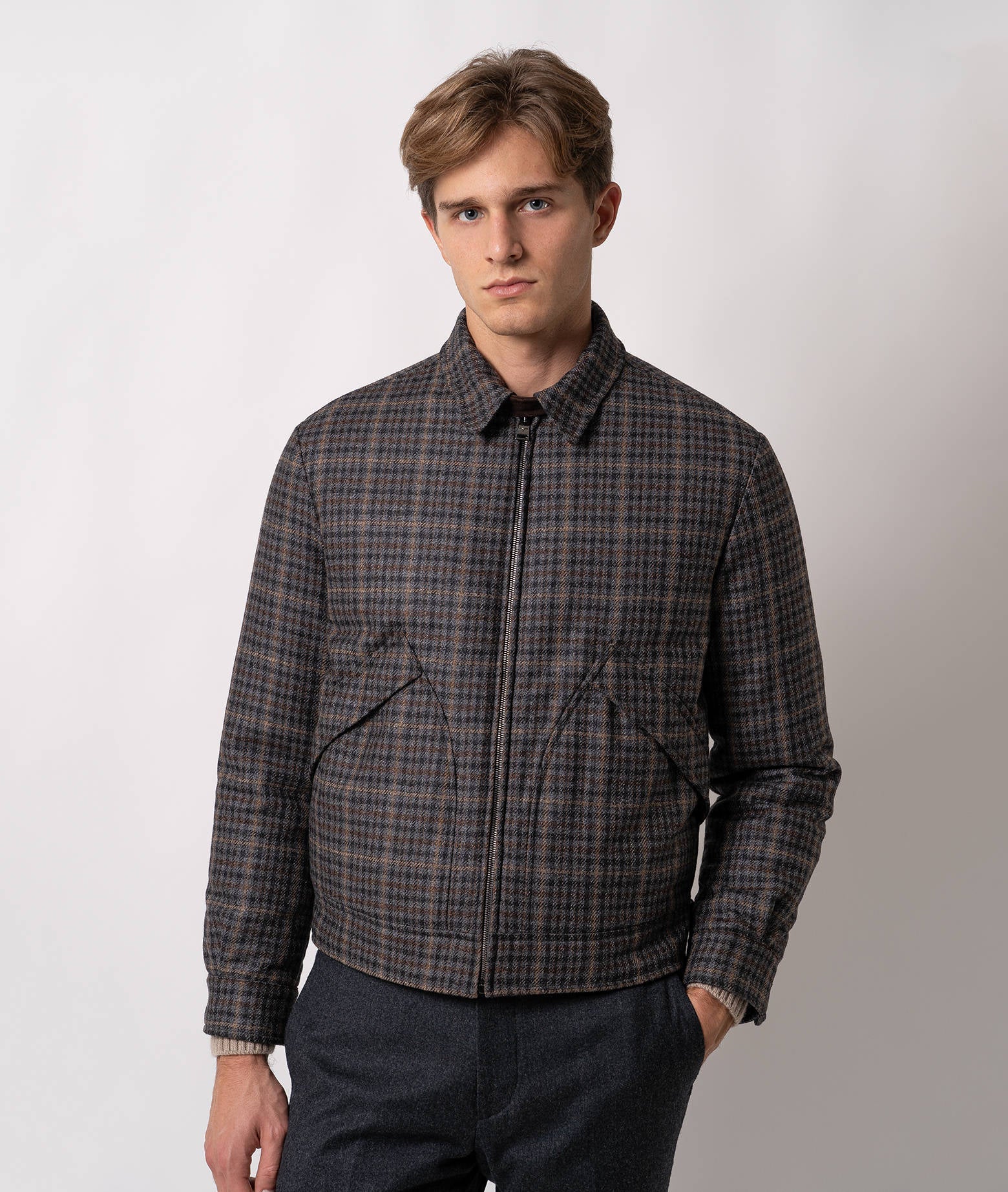 Casual Wool Jacket Elias Dimgray Sportwear Blouson