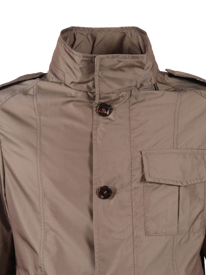 PORTO-KM JACKET Brown Polyester Coat