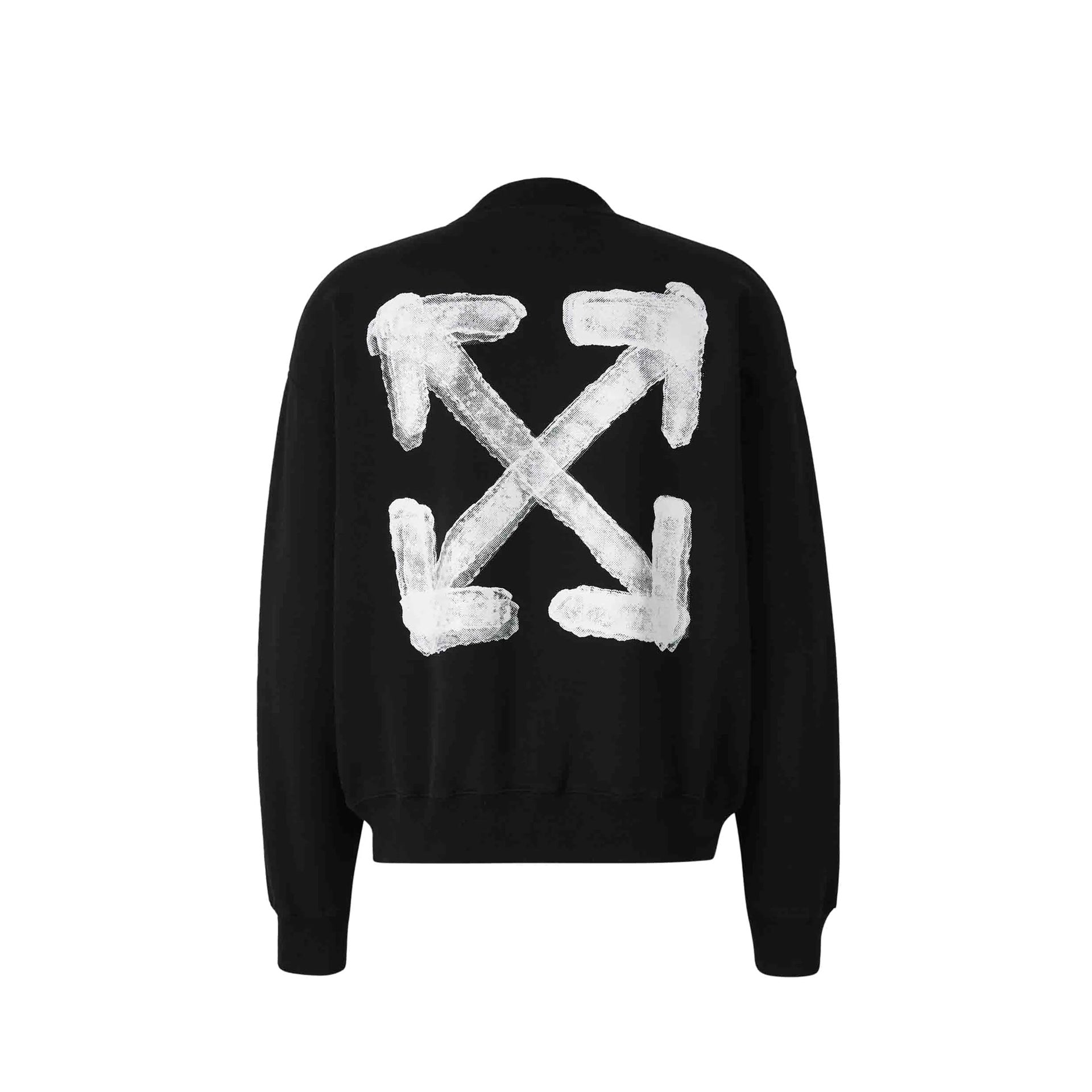 Off-White Spray Arrow Skate Sweatshirt Black Cotton