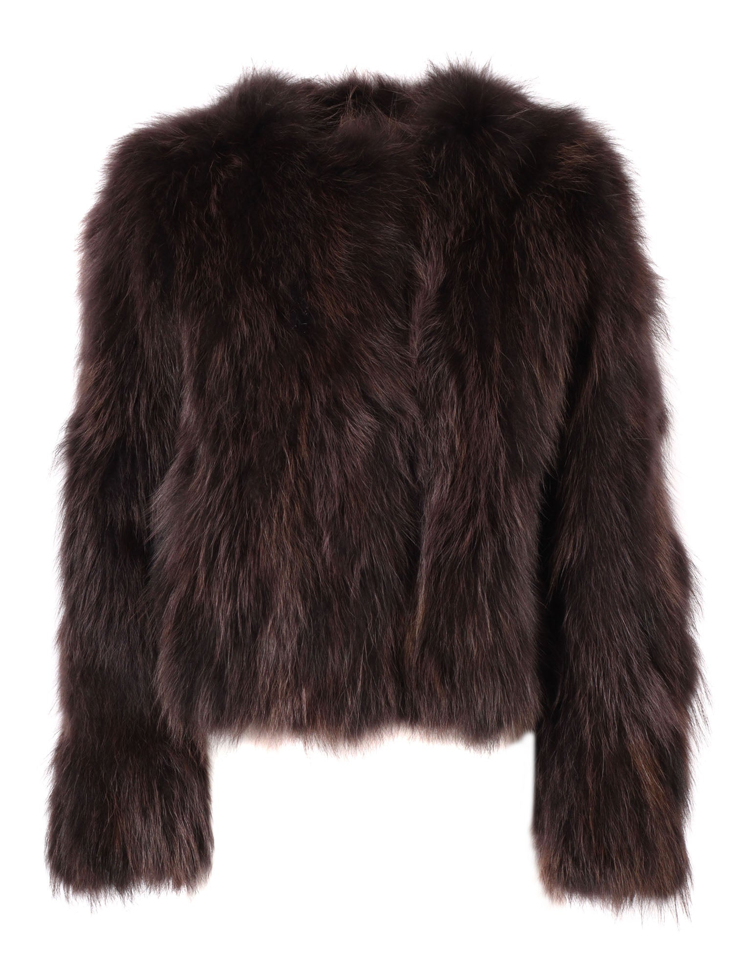 Woman Fur Jacket Brown