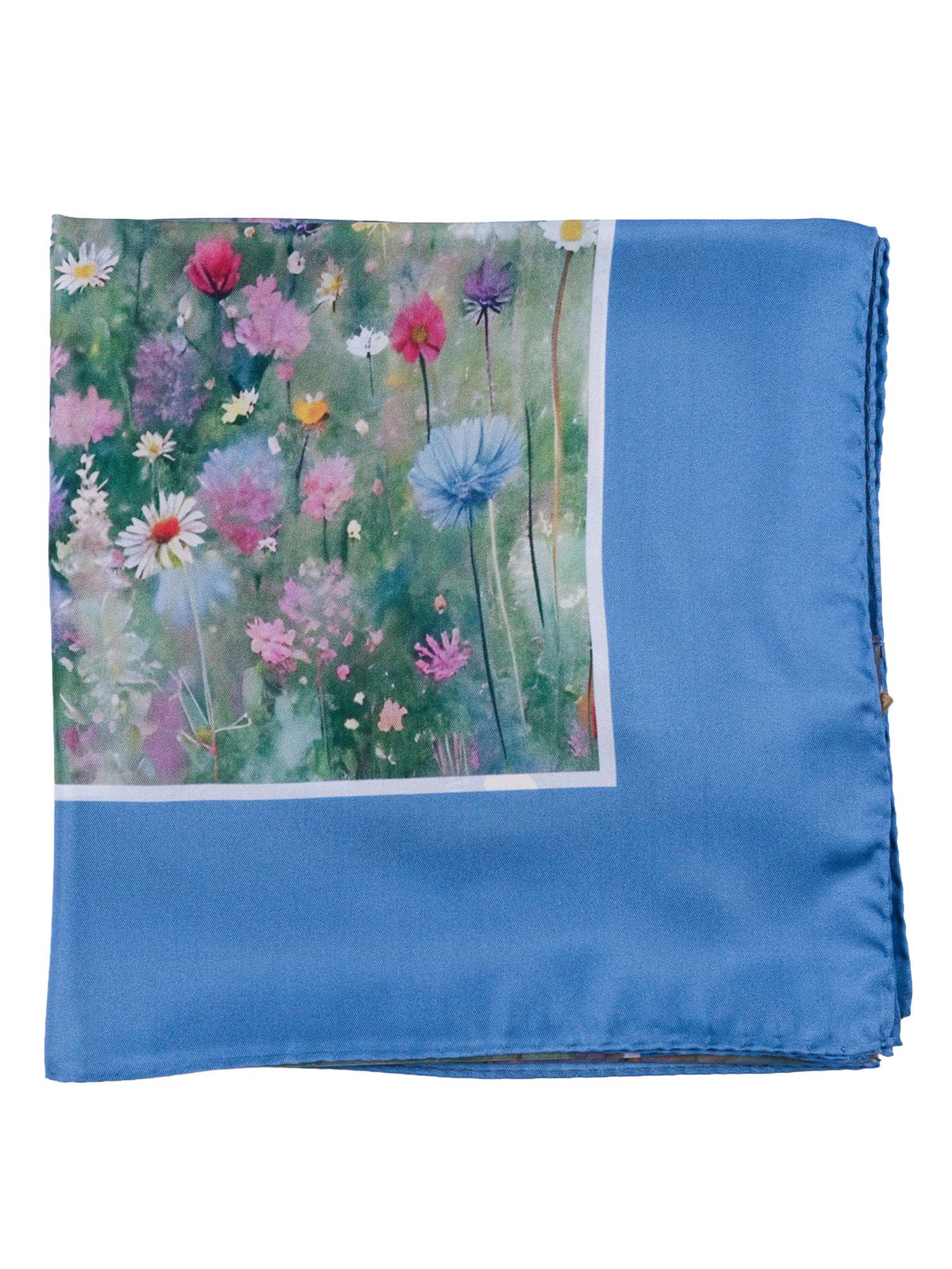 Oceano Stole Light Blue Silk Scarf