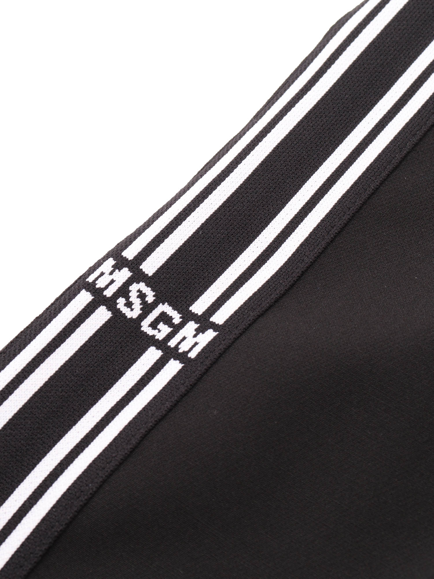 Fabric Tecnical Pants Girl Nero-Black Polyester Viscose Spandex