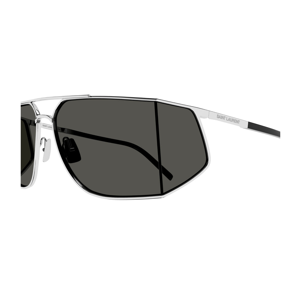 Saint Laurent SL 750 Linea LOGO 002 Silver Grey Argento Metal Occhiali Da Sole