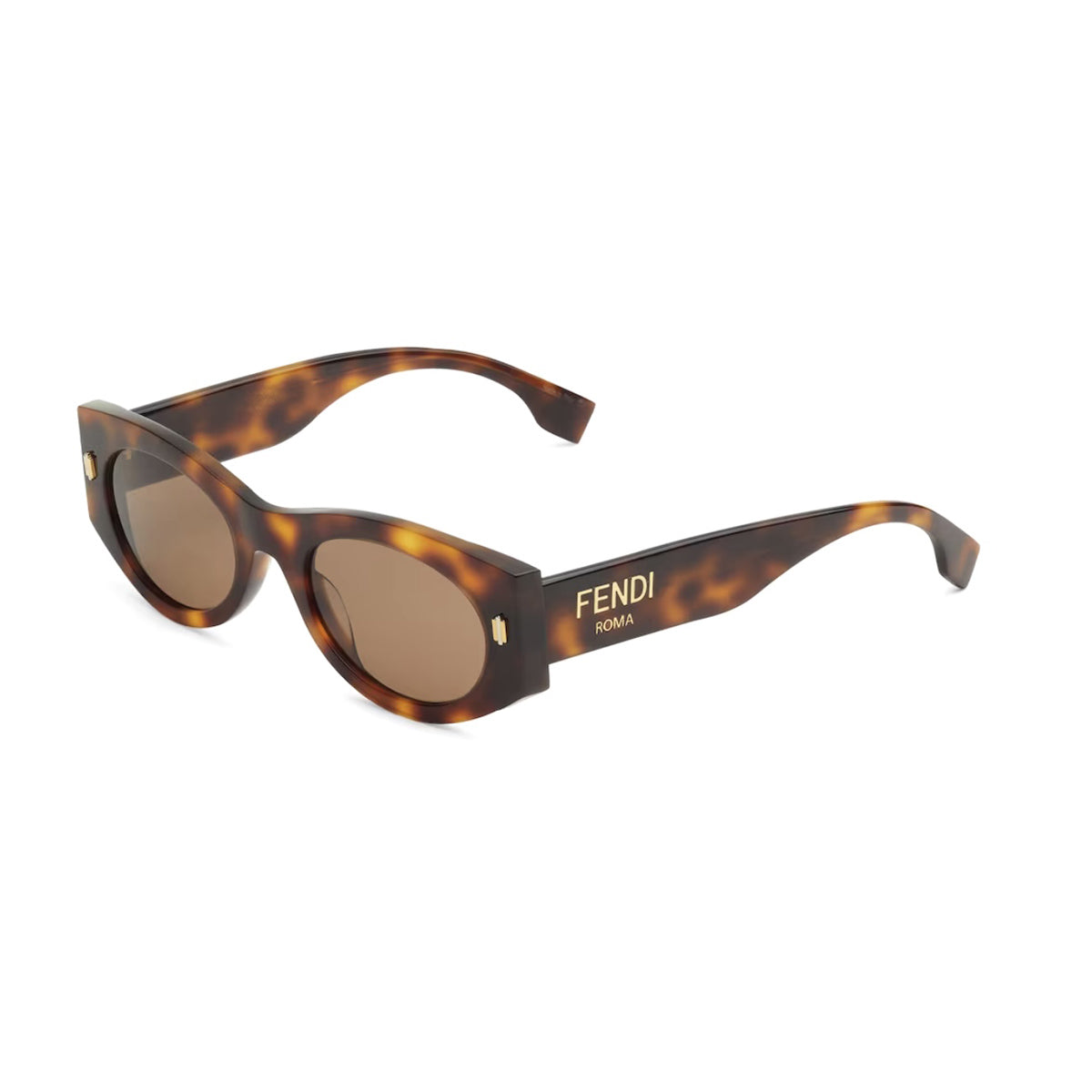 FE40125I Roma 53e Marrone Acetate/metal Occhiali Sole