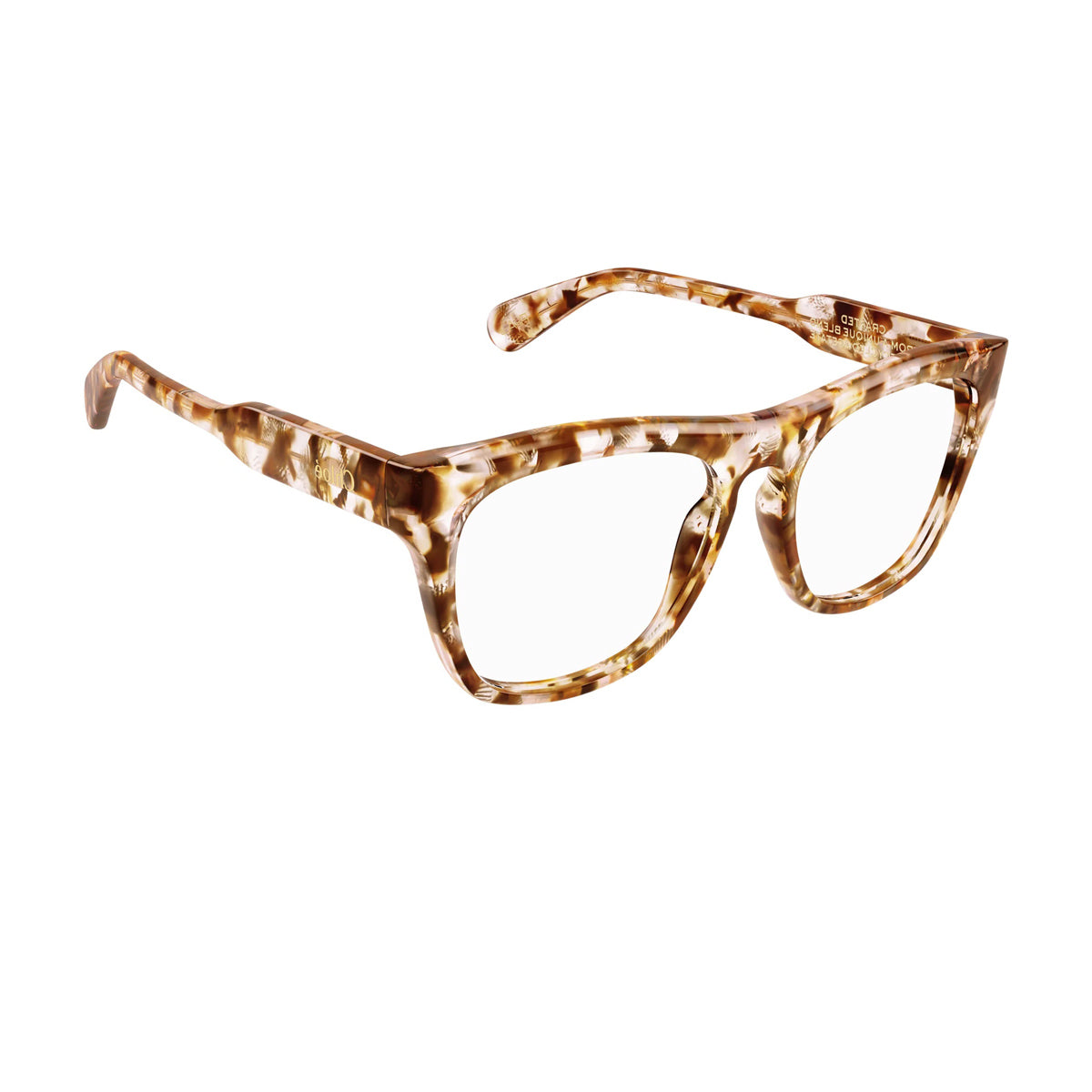 CH0191O 004 Beige Recycled Acetate Occhiali Vista
