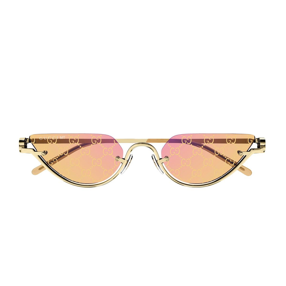 GG1603S LINEA GG LOGO 004 Gold Yellow Oro Metal Occhiali Sole