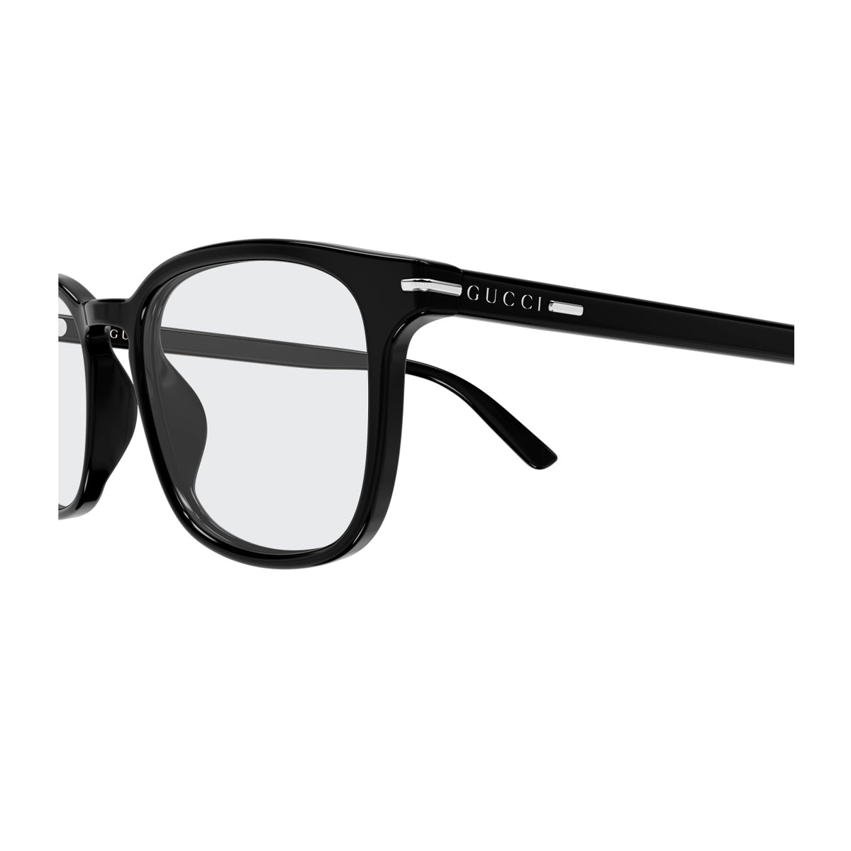 Gucci GG2129O Linea Institutional Logo 001 Black Nero Recycled Acetate Occhiali Da Vista