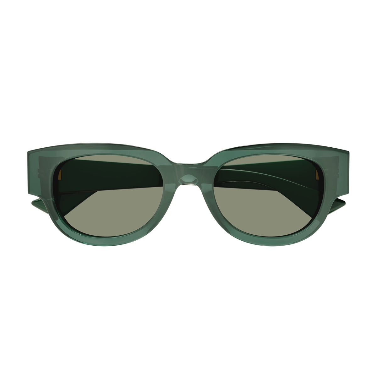 BV1278SA Tri-Fold-LINE NEW CLASSIC 003 Crystal Green Verde Recycled Acetate Occhiali Da Sole