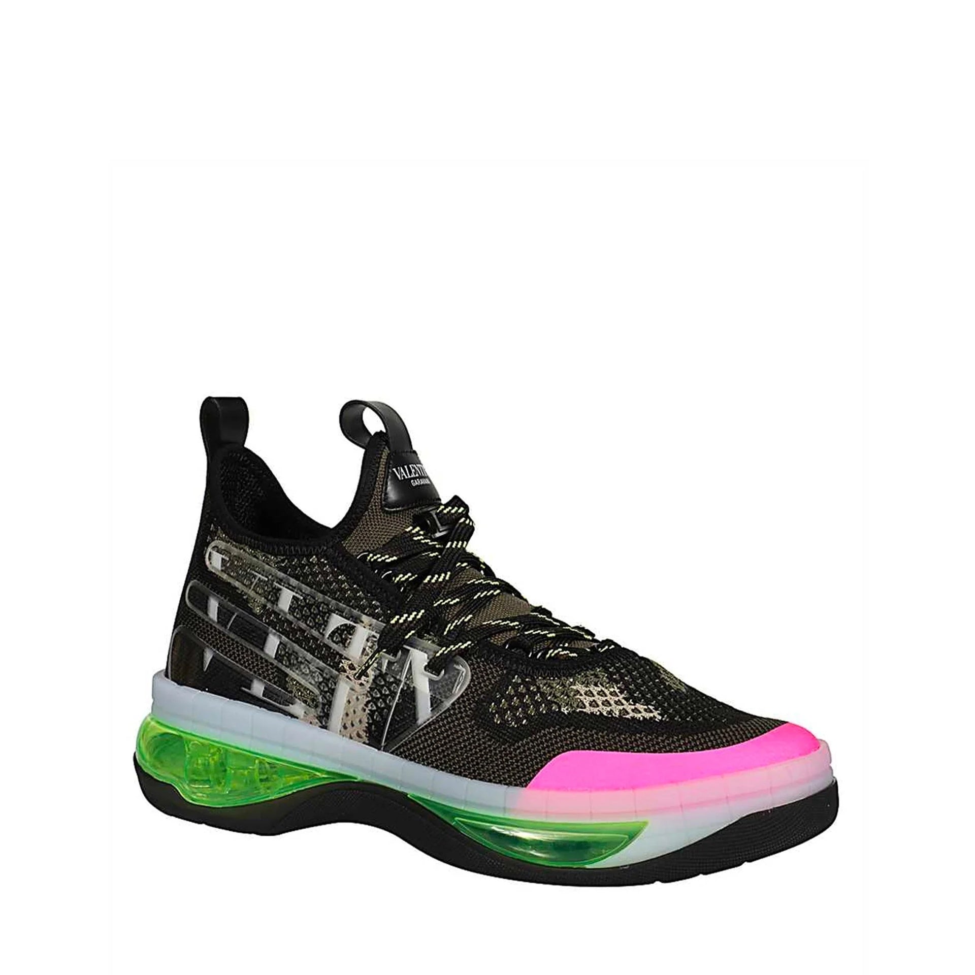 Garavani Vltn Cloud Bubble-Sole Sneakers Black Fabric