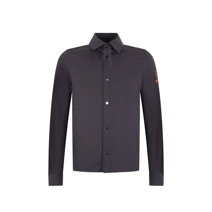 Herno Shirt Jacket Blue Cotton Elastane