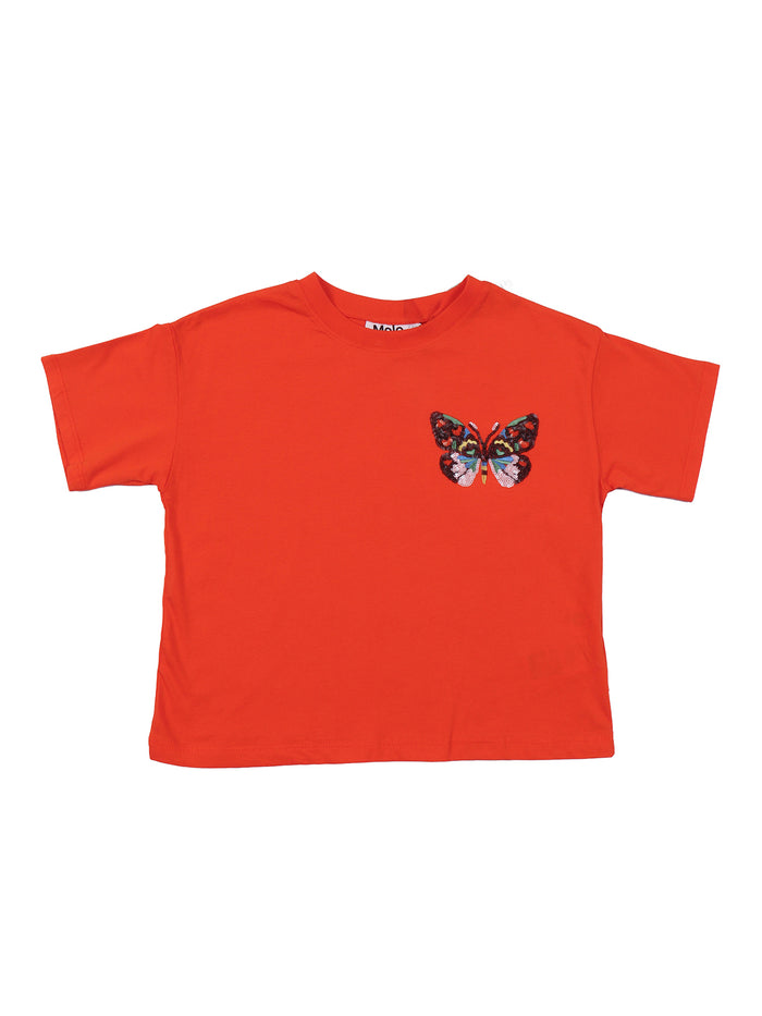 Reinette T-shirts Short sleeves Red Cotton Organic T-shirt