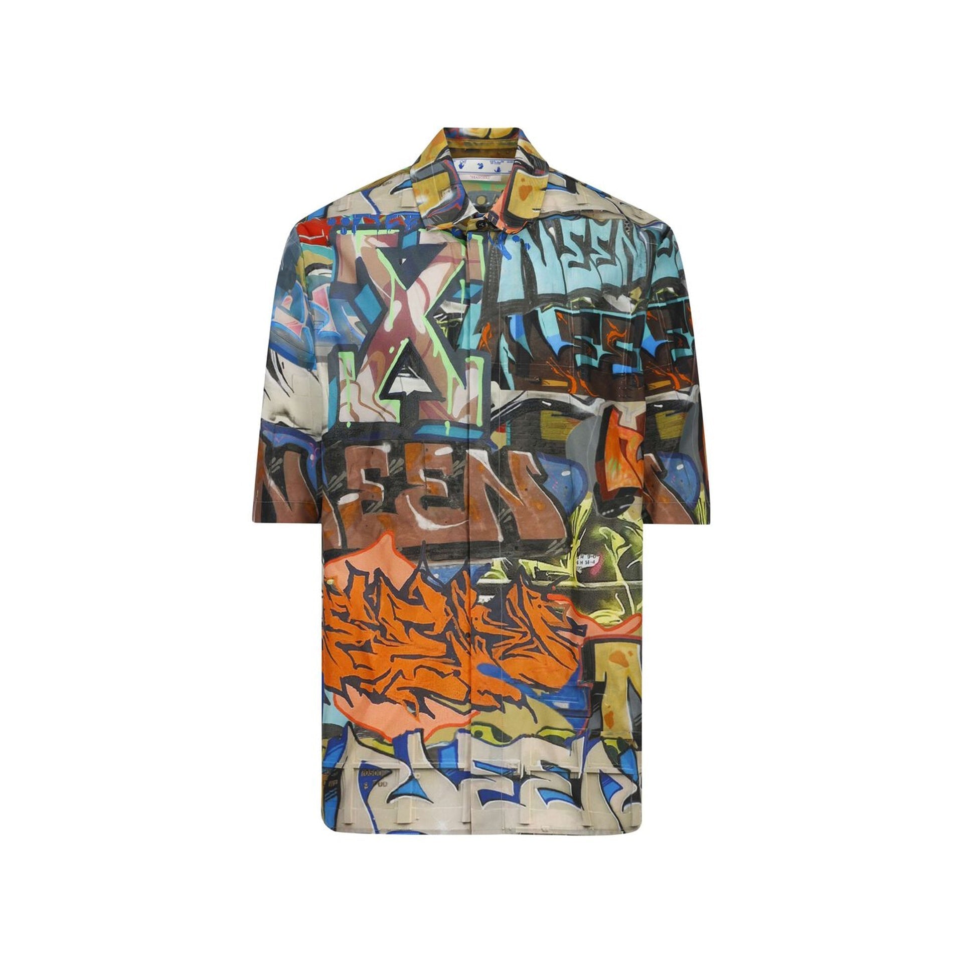 Off-White Neen Allover Shirt Black Polyamide