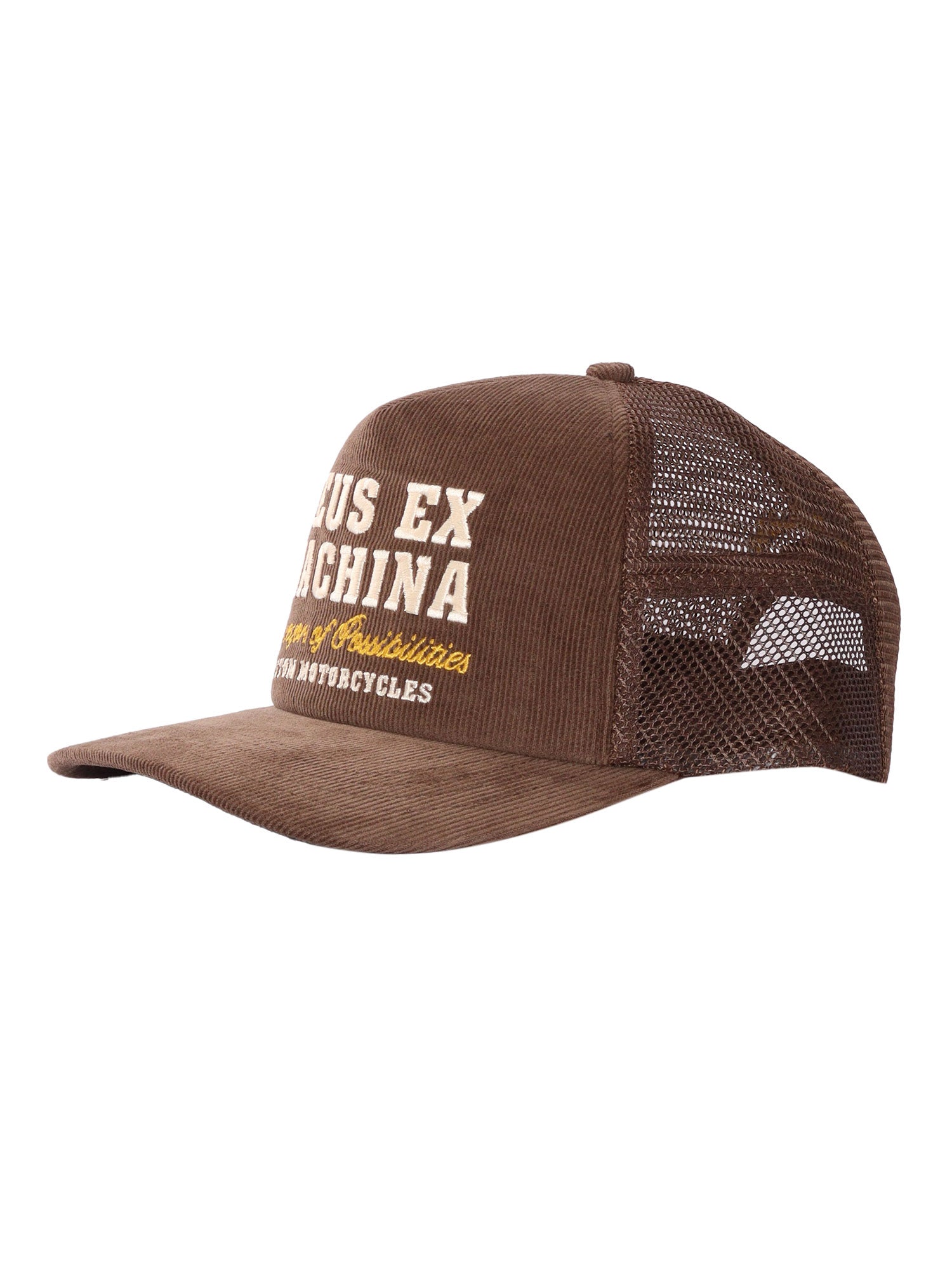 Gumshoe Cord Trucker Brown Hat