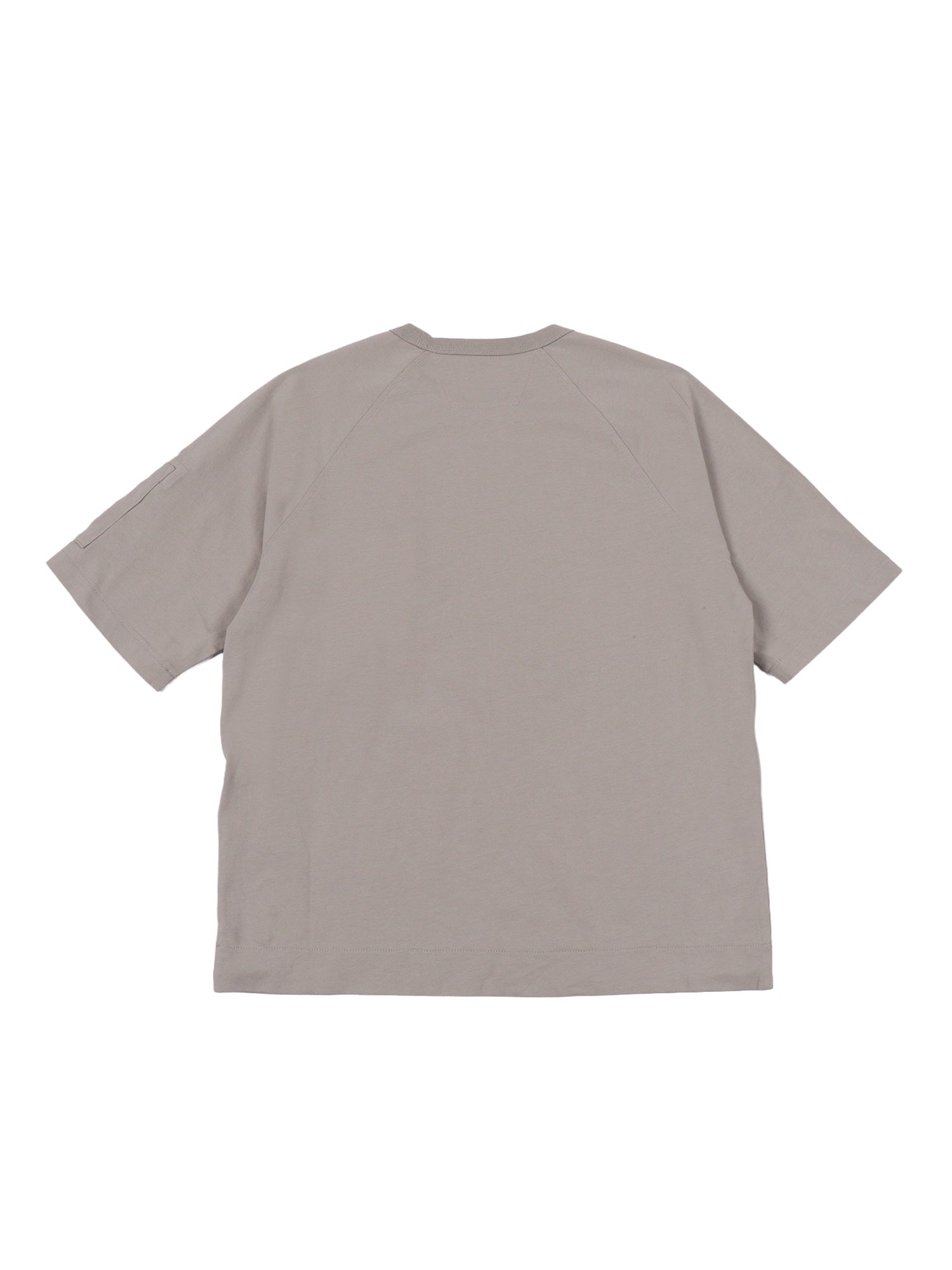 SHORT SLEEVED MAXI T-SHIRT Grey Cotton Sleeves