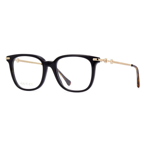 Gucci Eyeglasses Square Full Rim, Black Frame And Clear Demo Lenses Lens Gg0968o001 Sunglasses