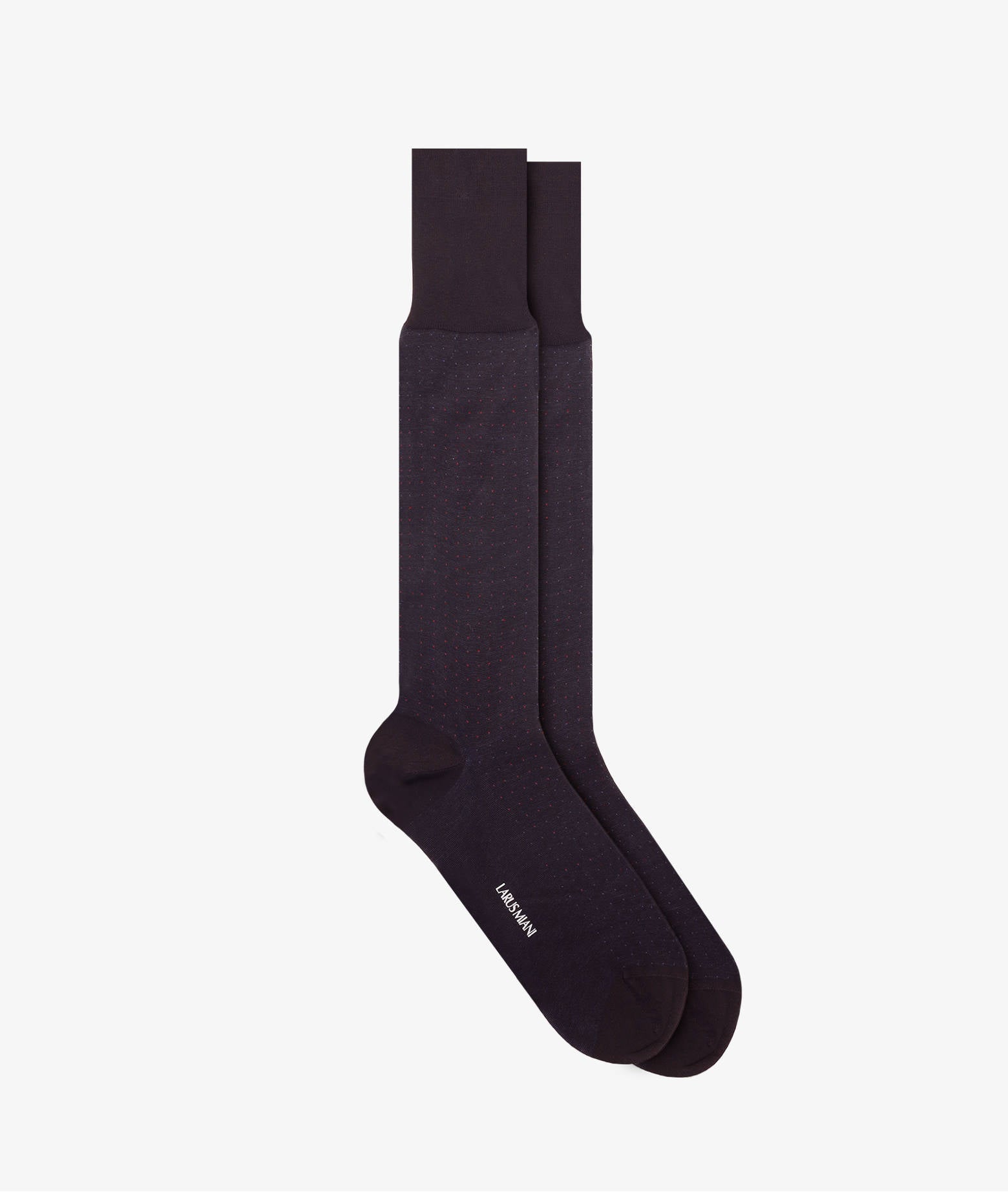 Cotton Socks With Micro Pattern Bordeaux