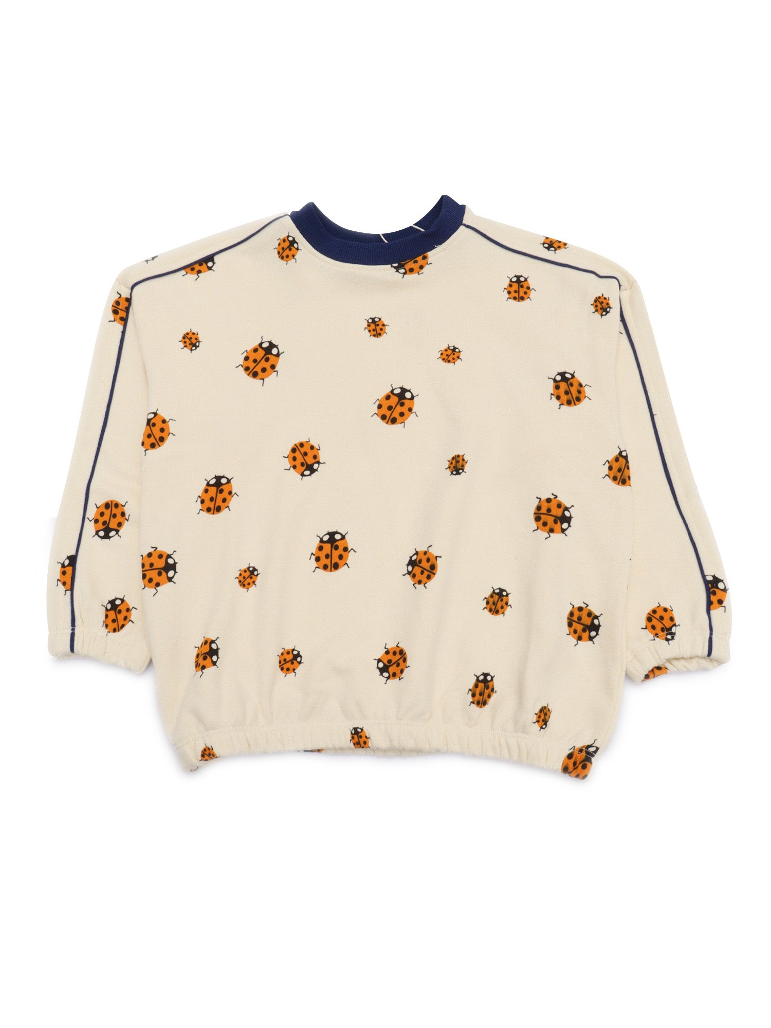 Ladybugs aop sweatshirt White Organic Cotton