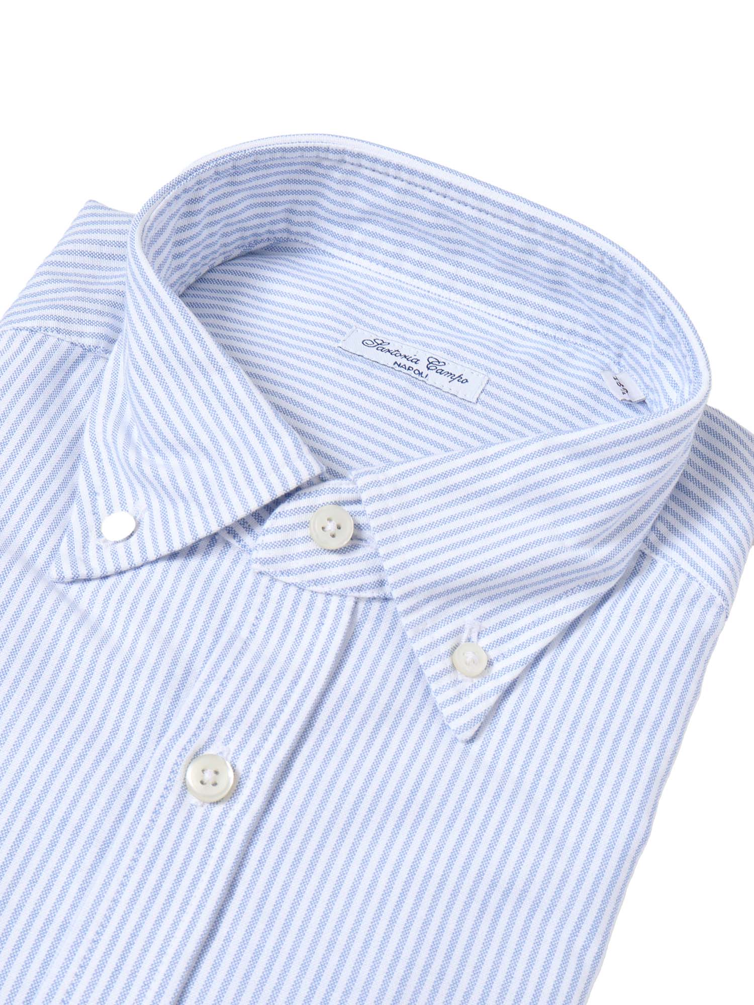 Button-Down Shirt Light Blue Cotton