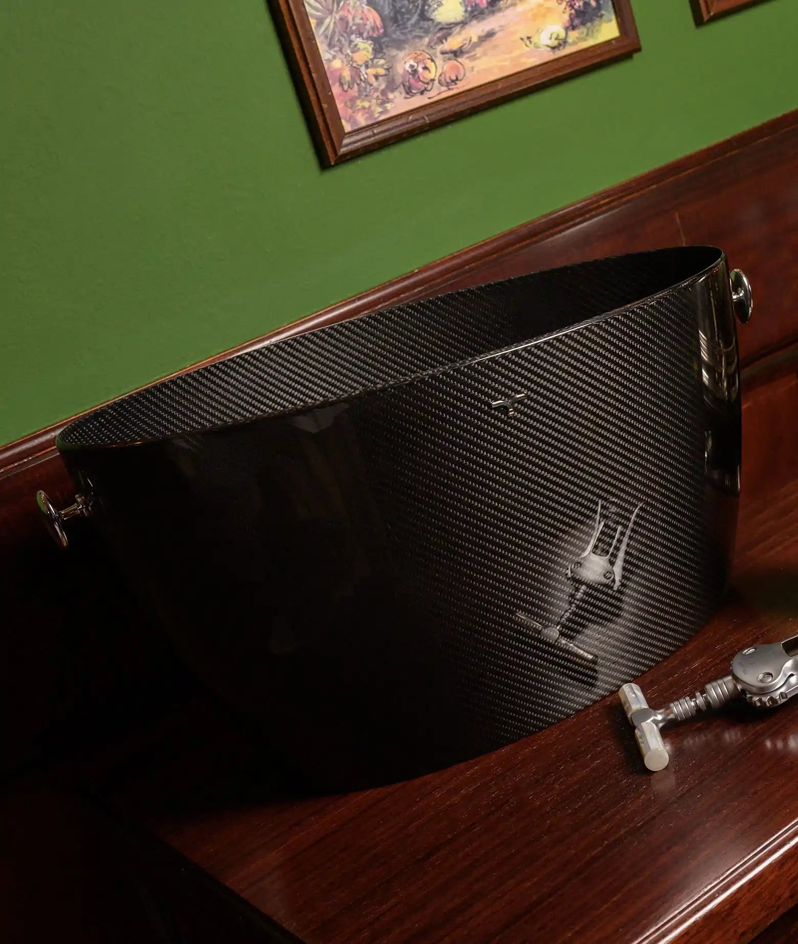 Carbon Fiber Ice Bucket Black Champagne Accessories