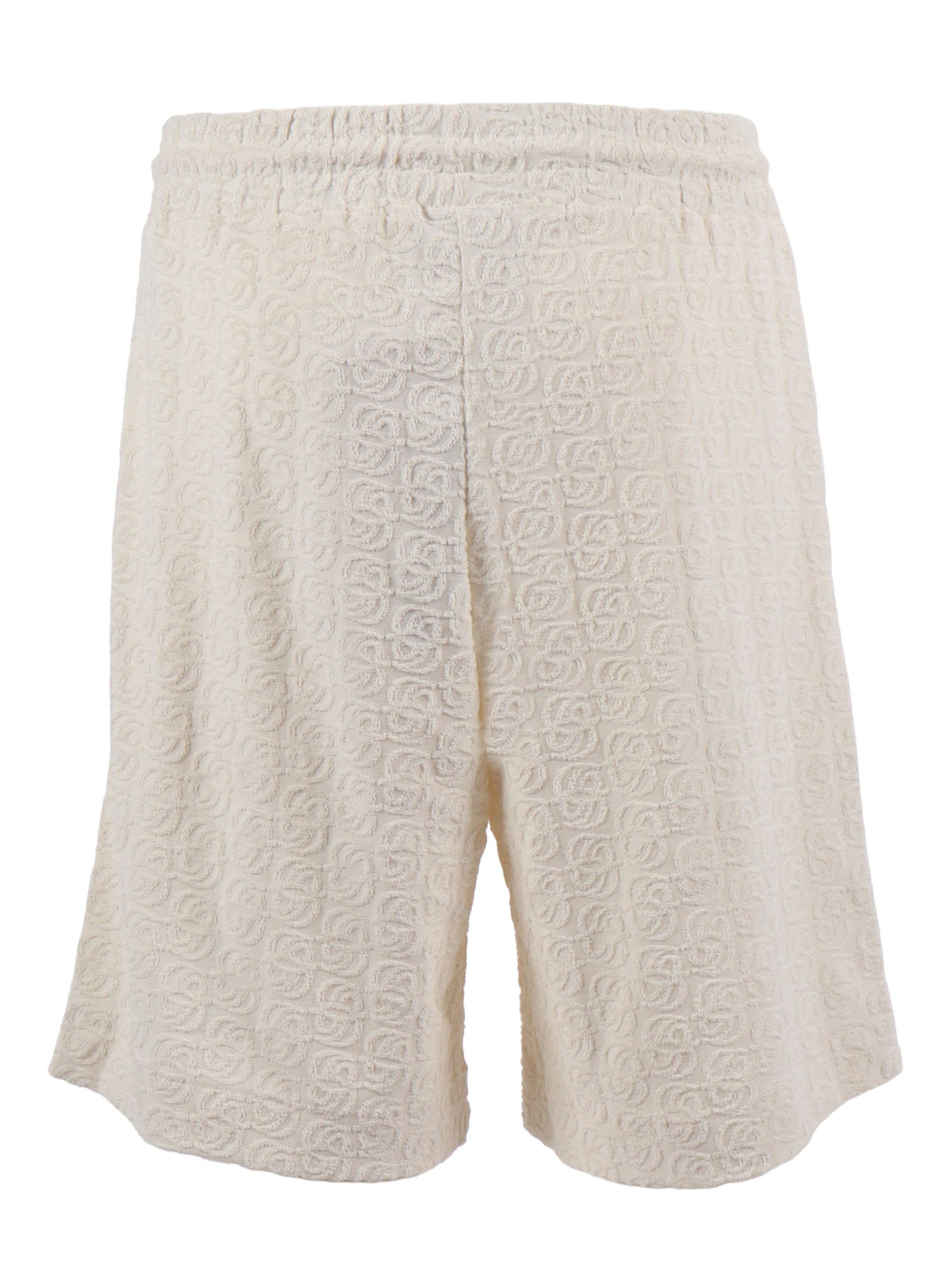 Short Monogramme White Cotton Bermuda