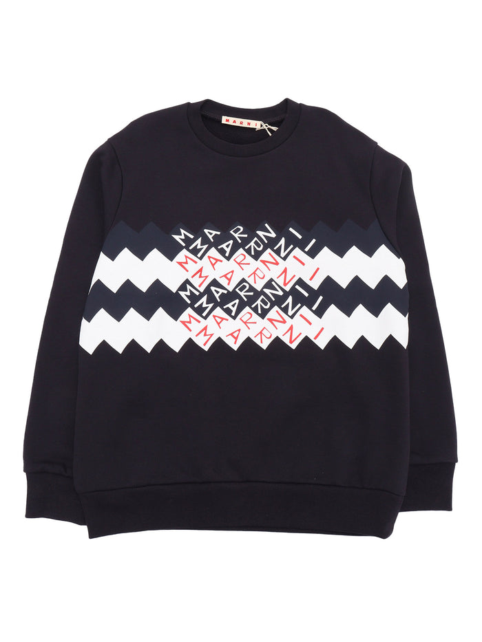 Sweaters Blue Cotton Crewneck