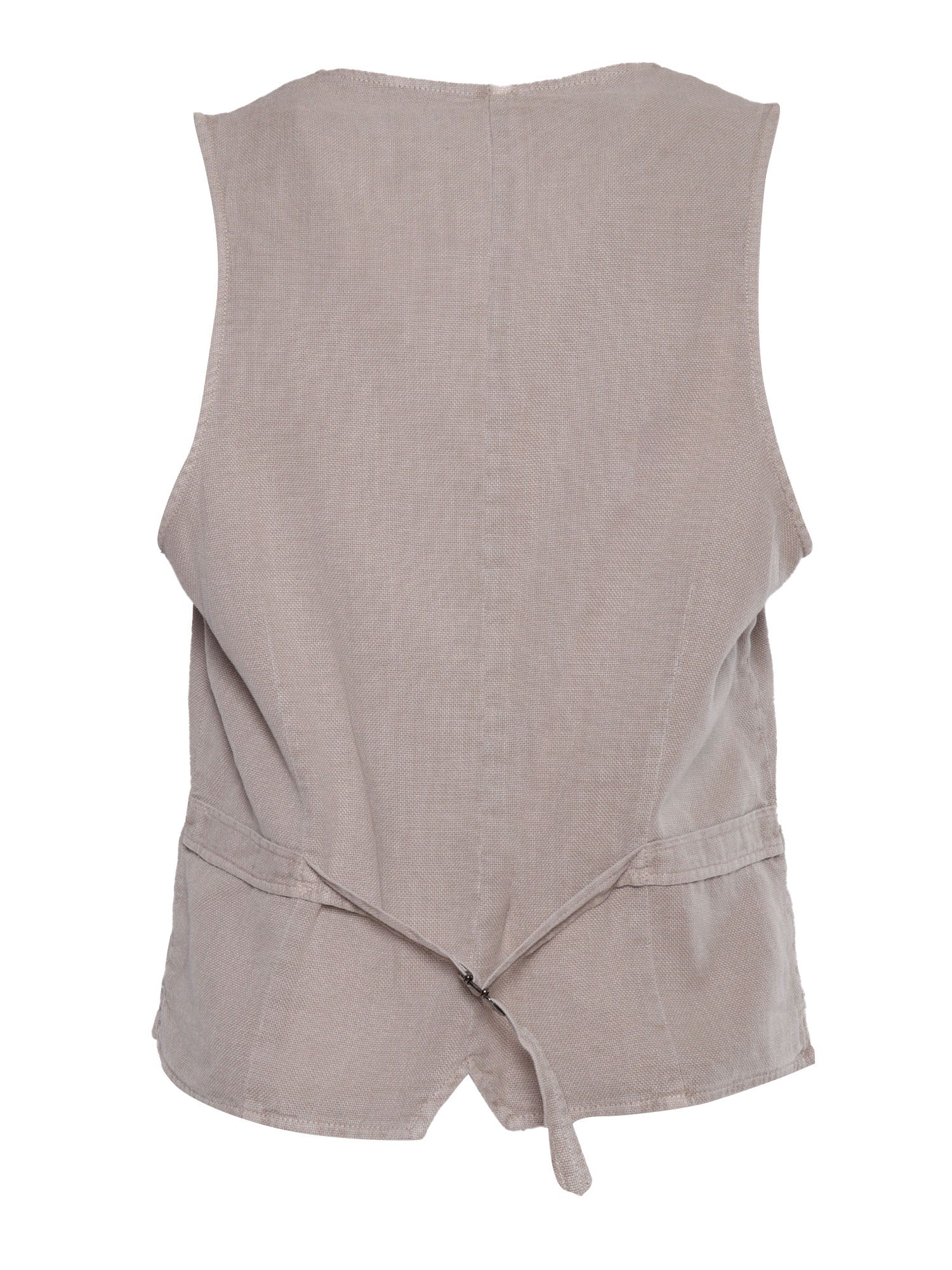 Vest White Cotton Rayon