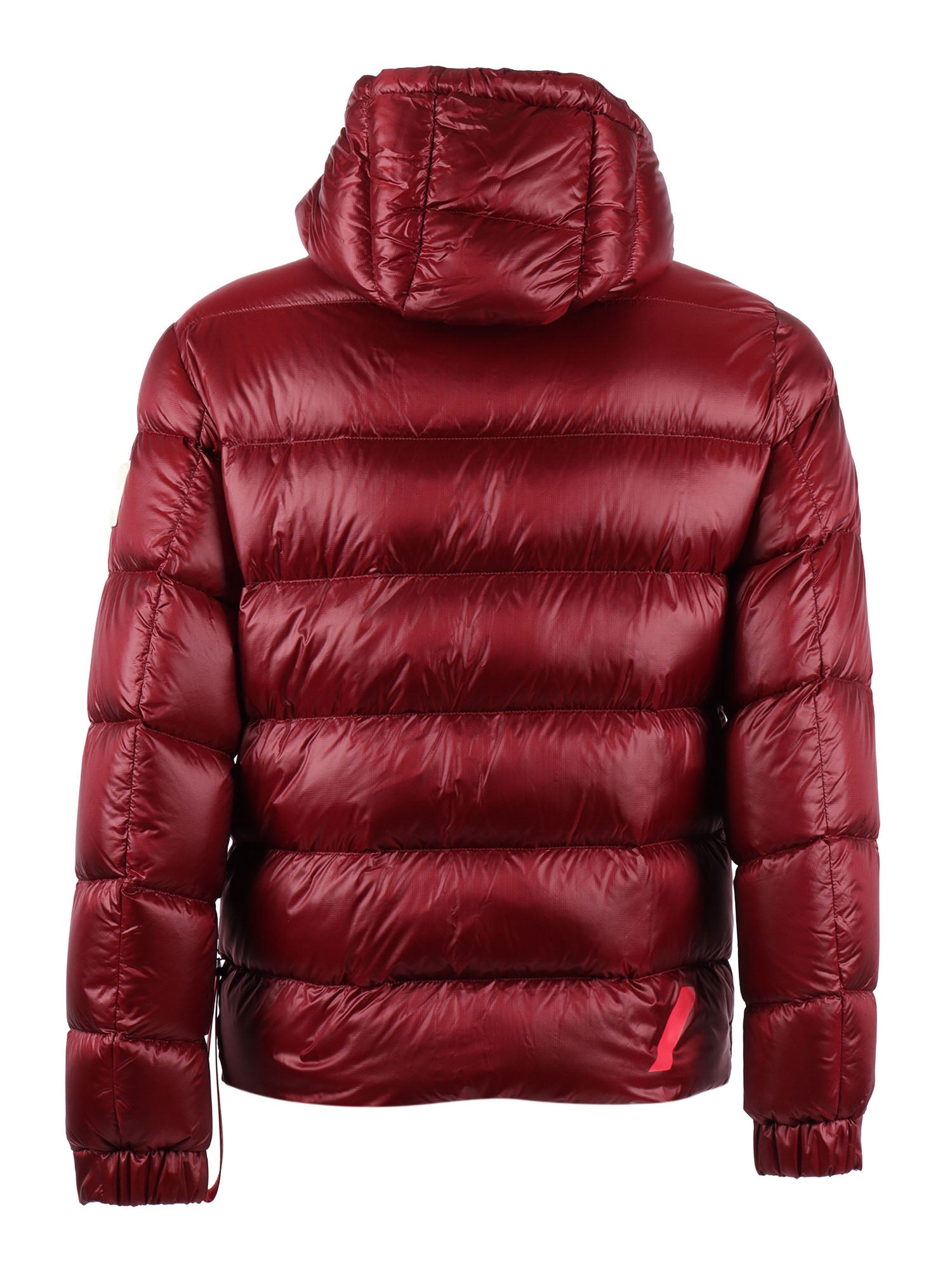 Mens Outerwear Red Polyamide Short Puffer
