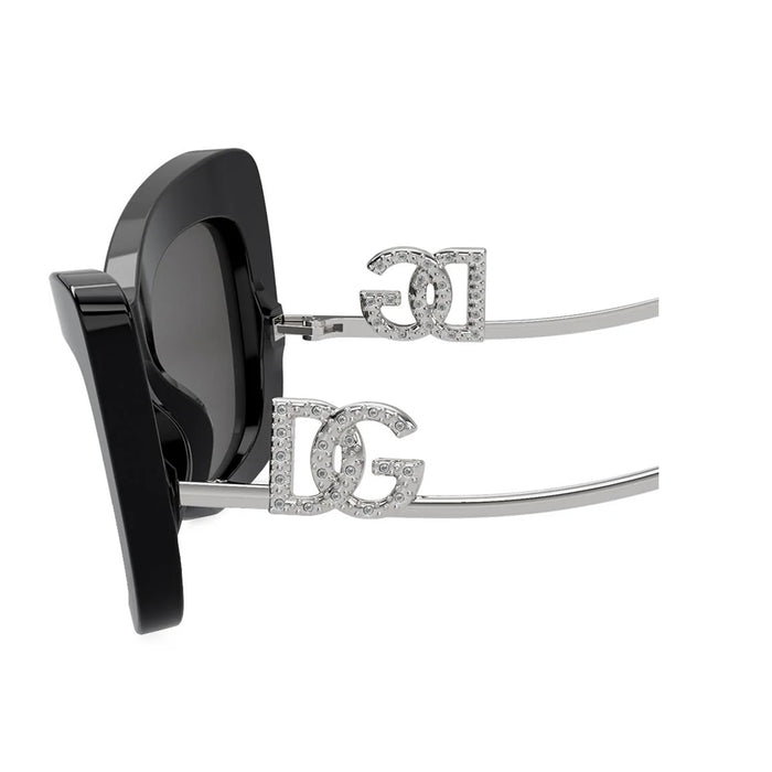 DG4467B Linea DG Crystal 501-87 Black Nero Acetate/metal Occhiali Sole