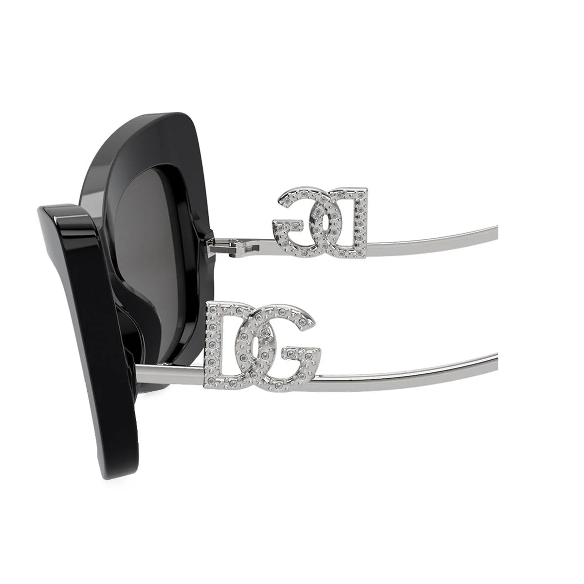 DG4467B Linea DG Crystal 501-87 Black Nero Acetate/metal Occhiali Sole