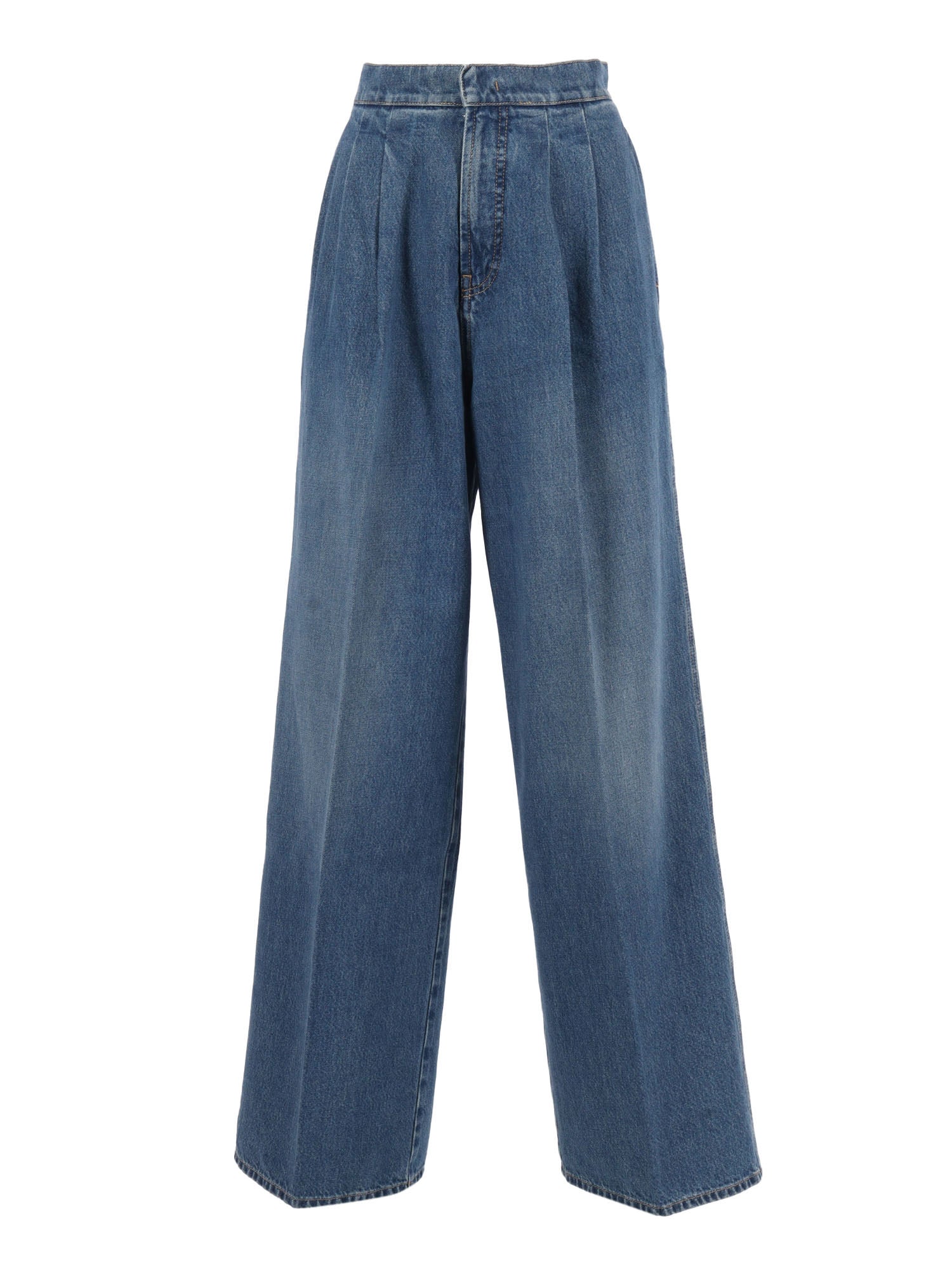Pants Blue Cotton