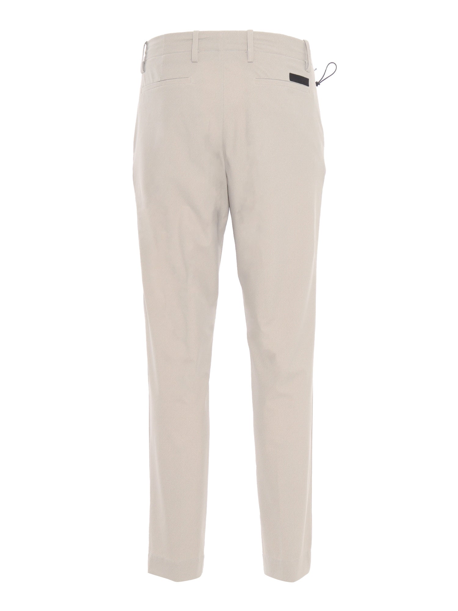 Beige trousers White Polyamide Elastane Pant