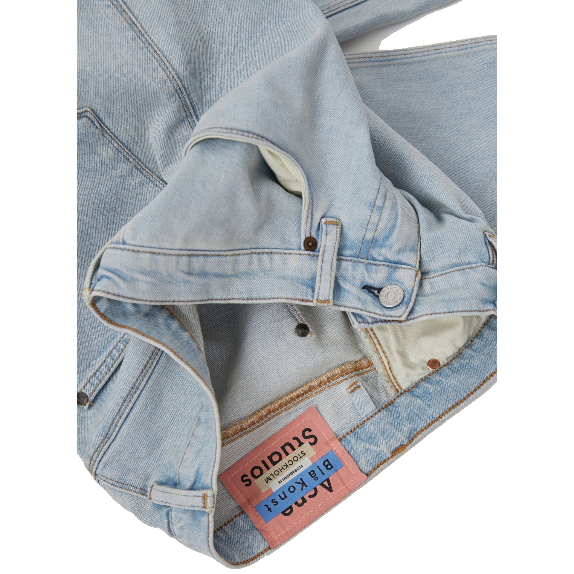 Acne Studios Blå Konst Denim Jeans Blue Cotton Elastane