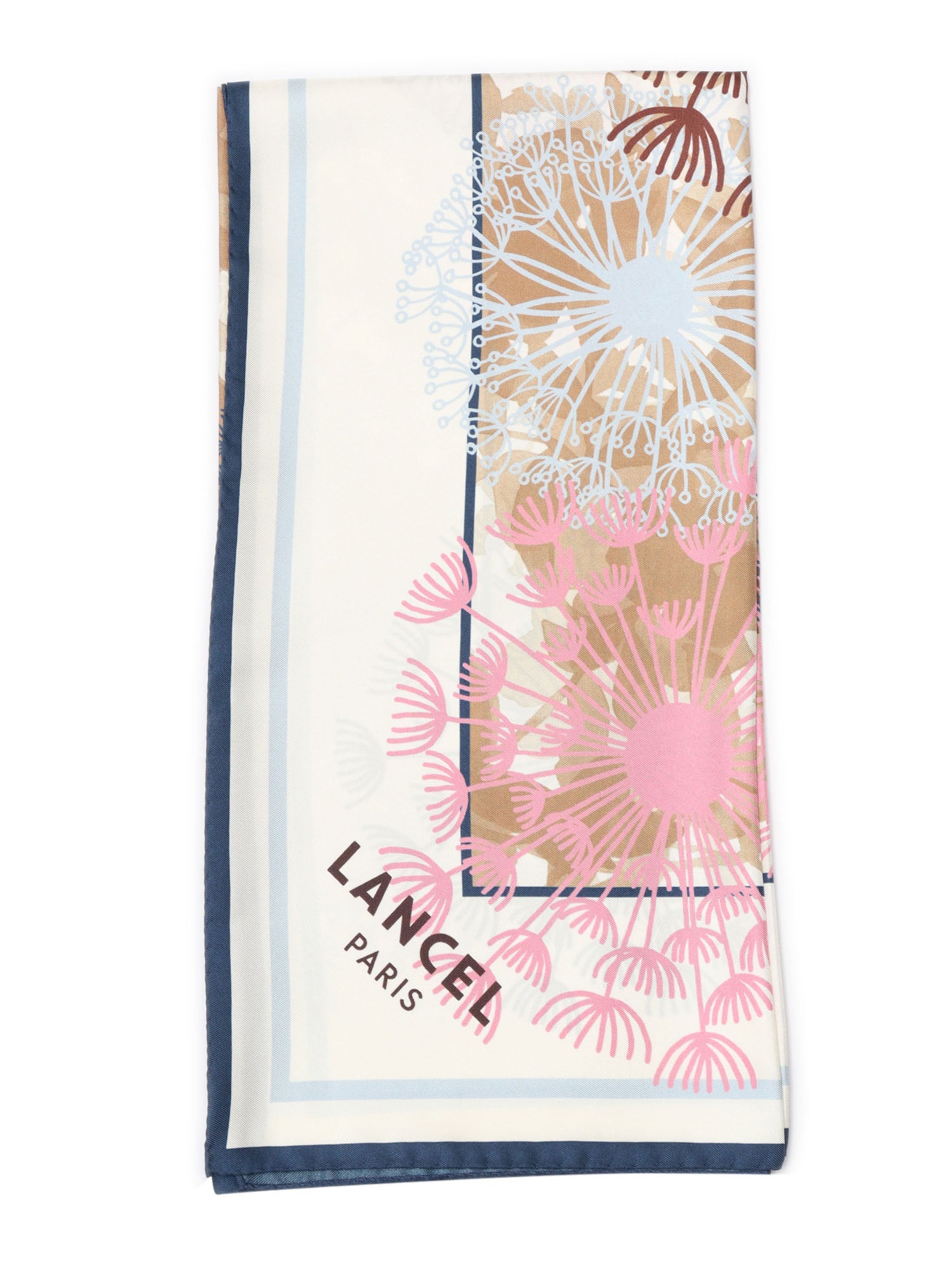 Feux Dartif Scarf White Silk Neckerchief