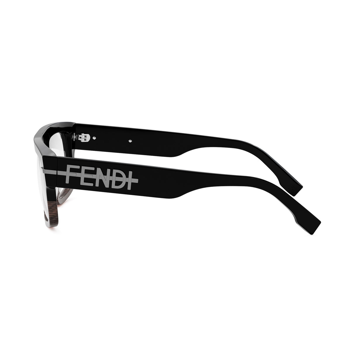 FE50062I Fendi Fendigraphy 005 Nero-Marrone Acetate Occhiali Da Vista