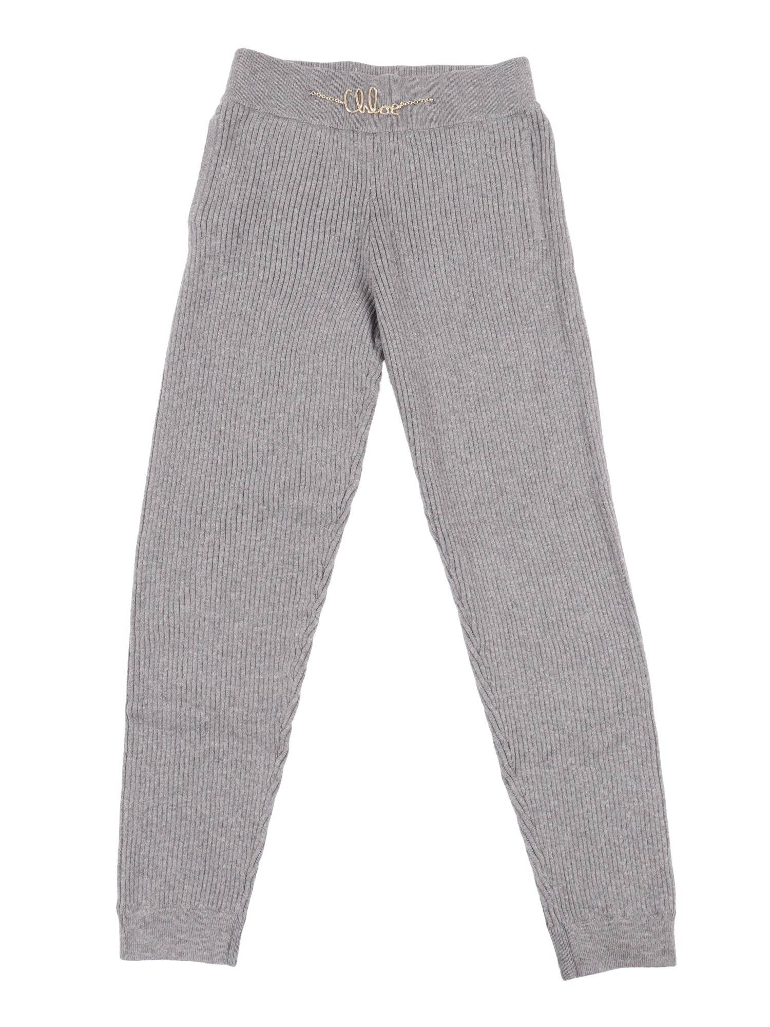 Pants Grey Cotton Wool