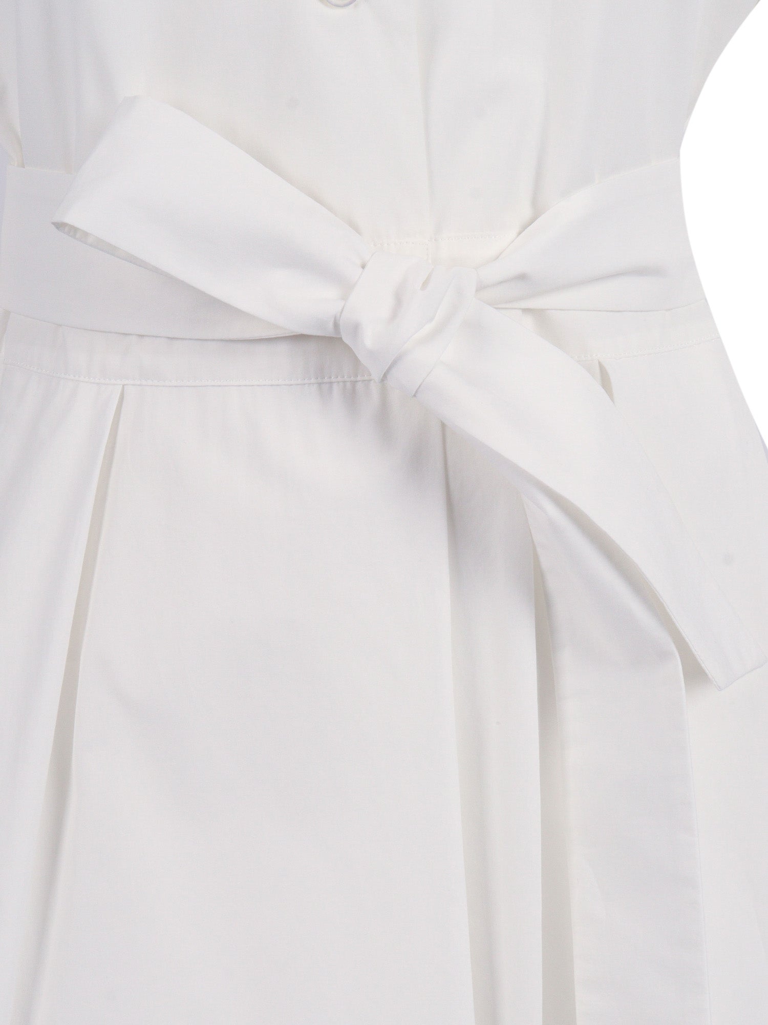 Dress White Cotton Midi