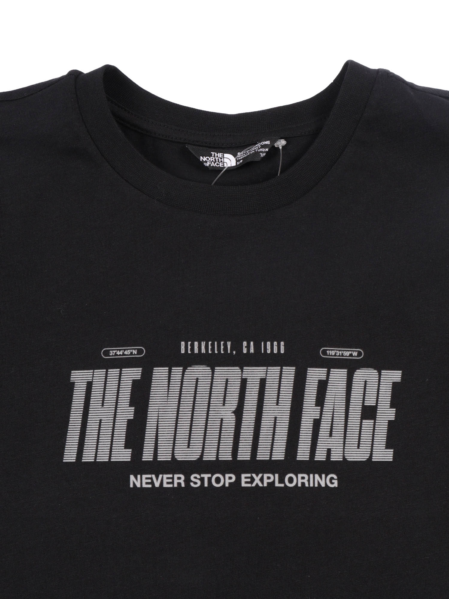 B Reflective Logo Relaxed Ss Tee Tnf Black Cotton Short Sleeves T-shirt