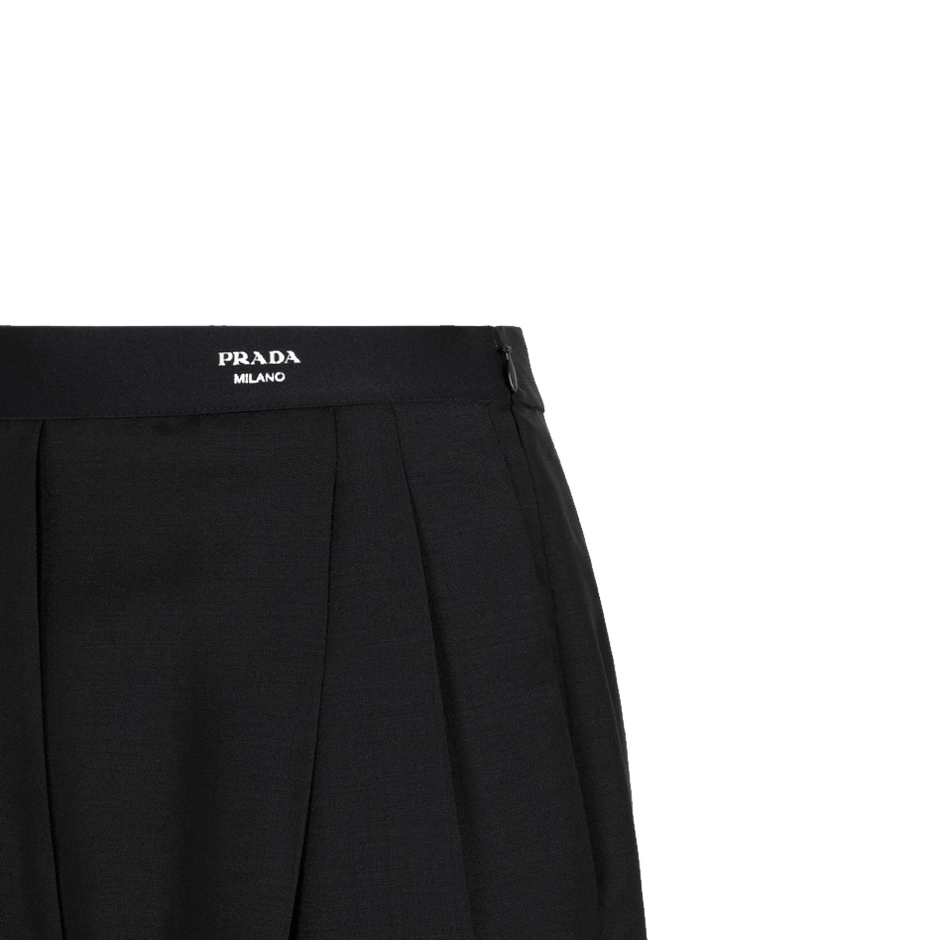 Wool Classic Logo Pants Black Mohair