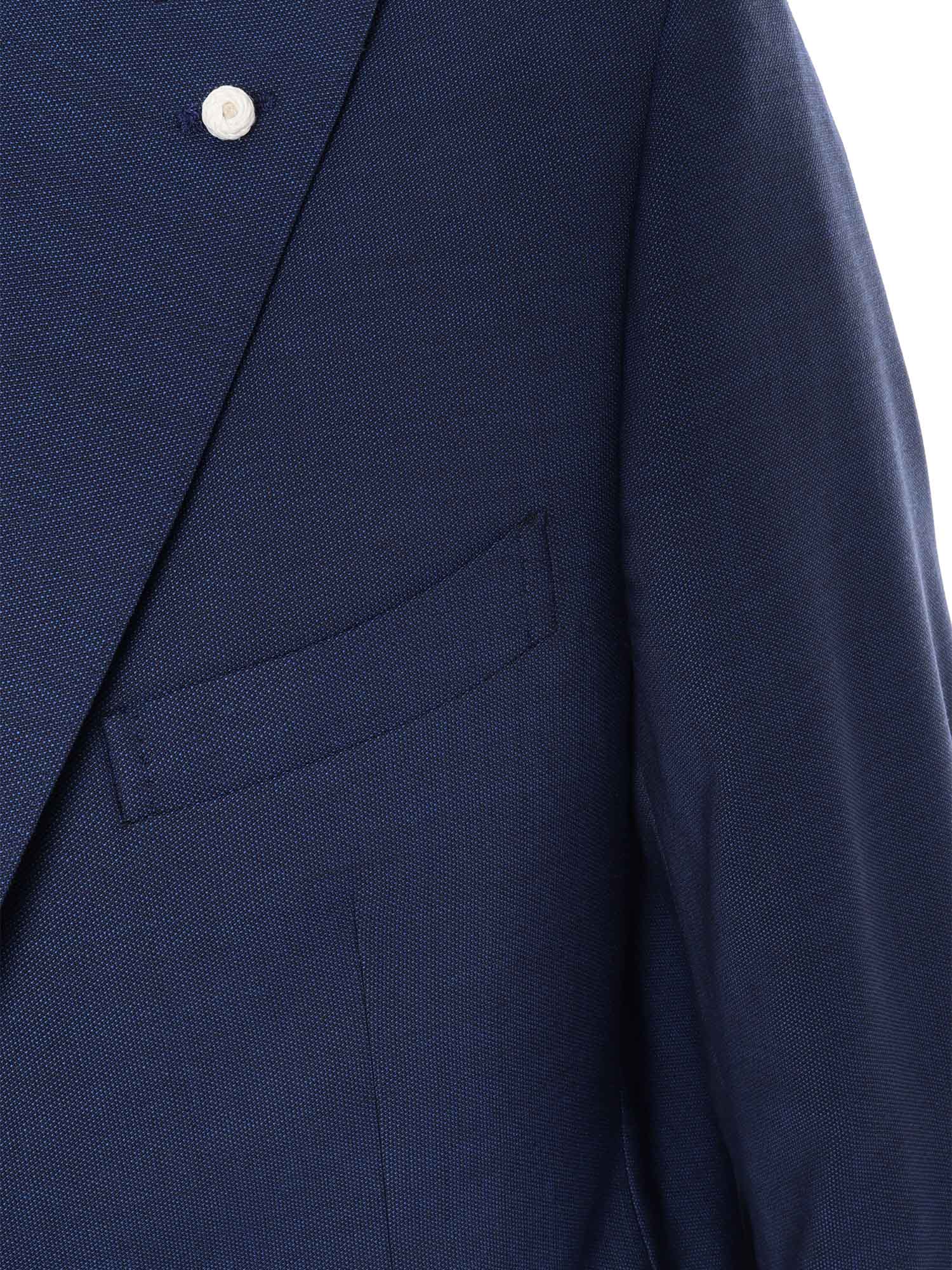 Bright blue suit Virgin Wool Elastane Jacket