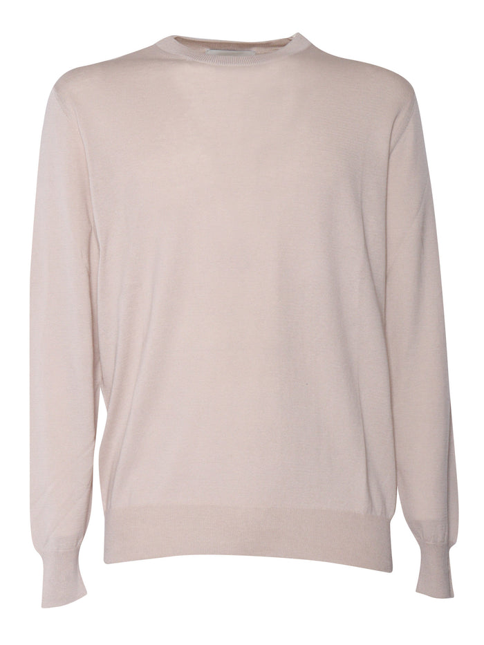 Beige pullover Silk Cotton Crewneck